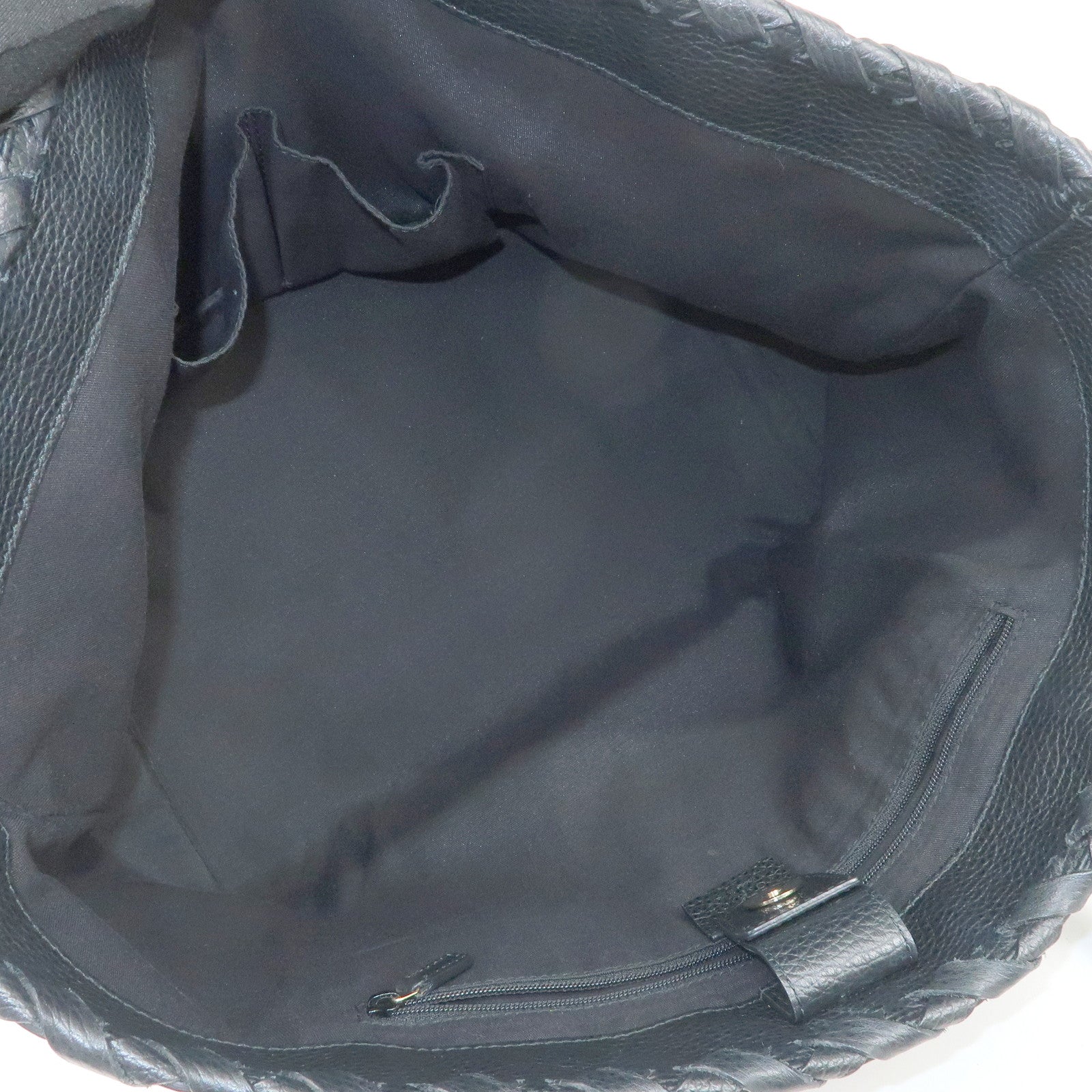 GUCCI Bamboo GG Canvas Leather Tote Bag Tassel Black 354665