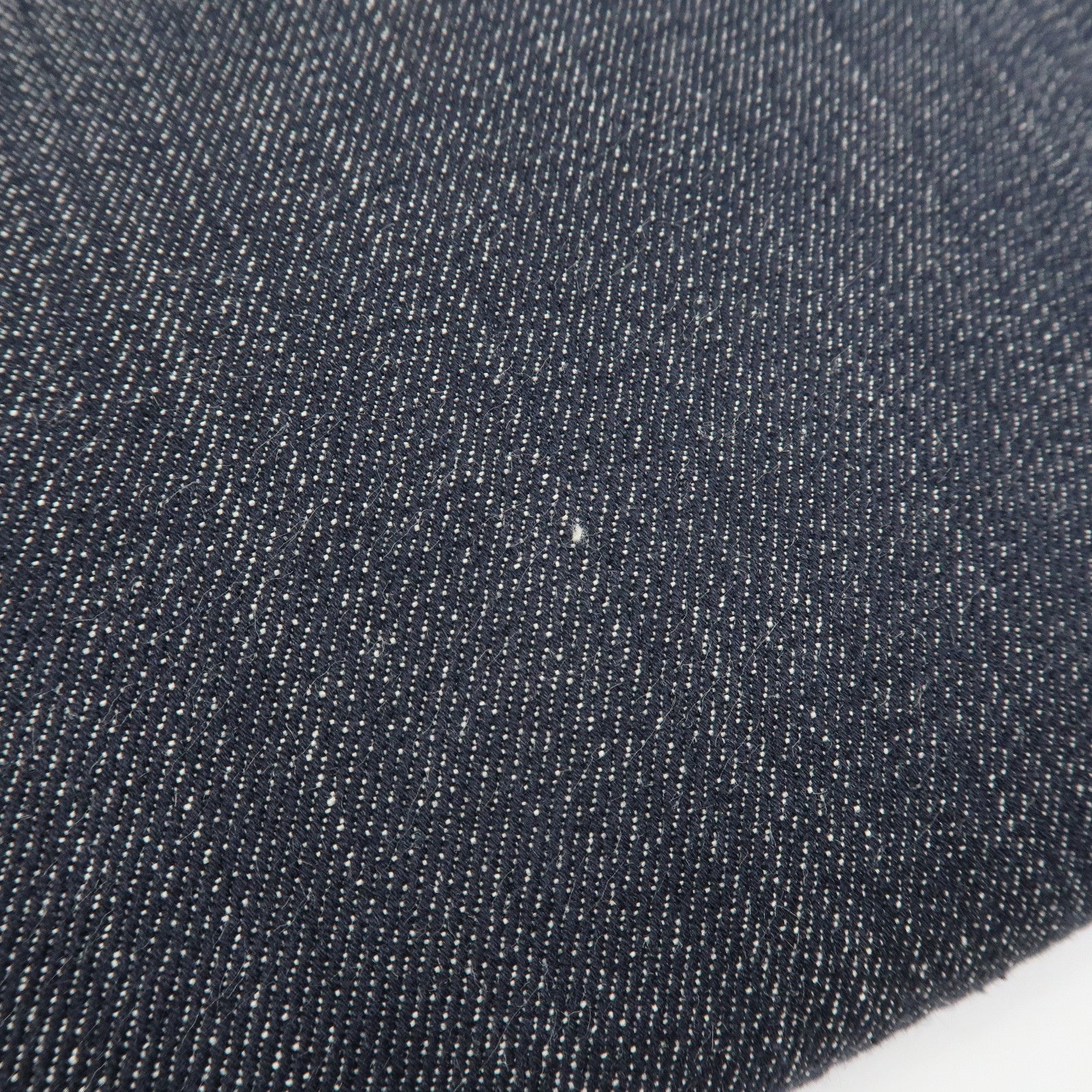 CHANEL Deauville Canvas Denim Clutch Bag Pouch Denim A80802