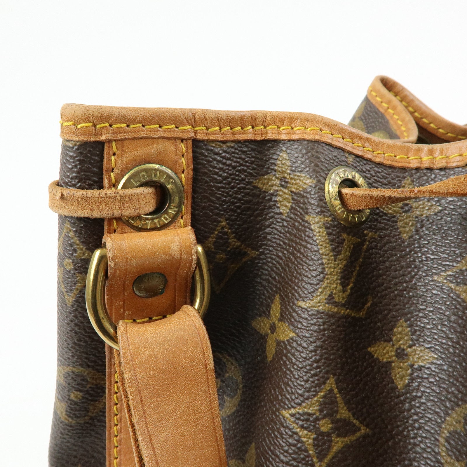 Louis Vuitton Monogram Petit Noe Shoulder Bag Brown M42226