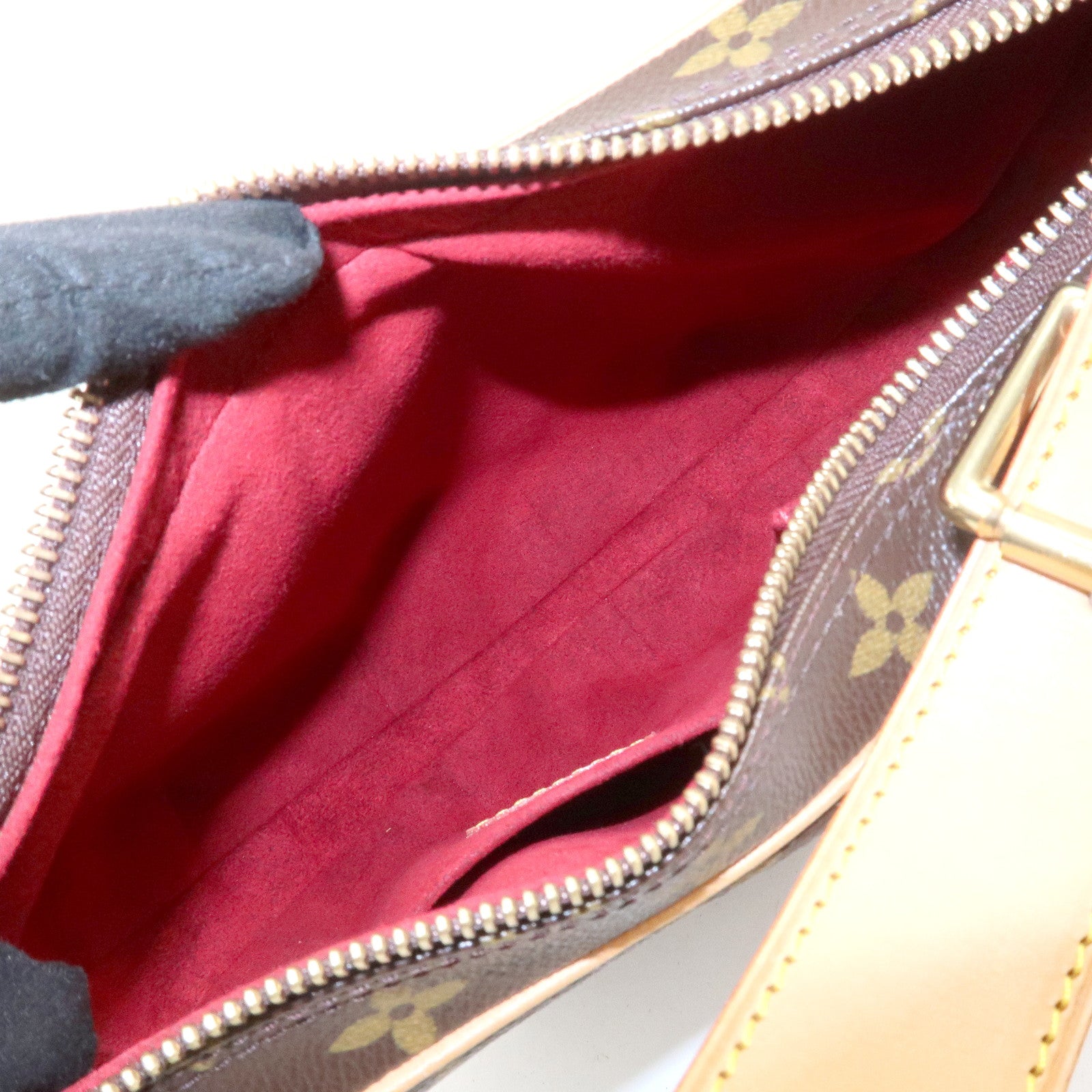 Louis Vuitton Monogram Croissant MM Shoulder Bag Brown M51512