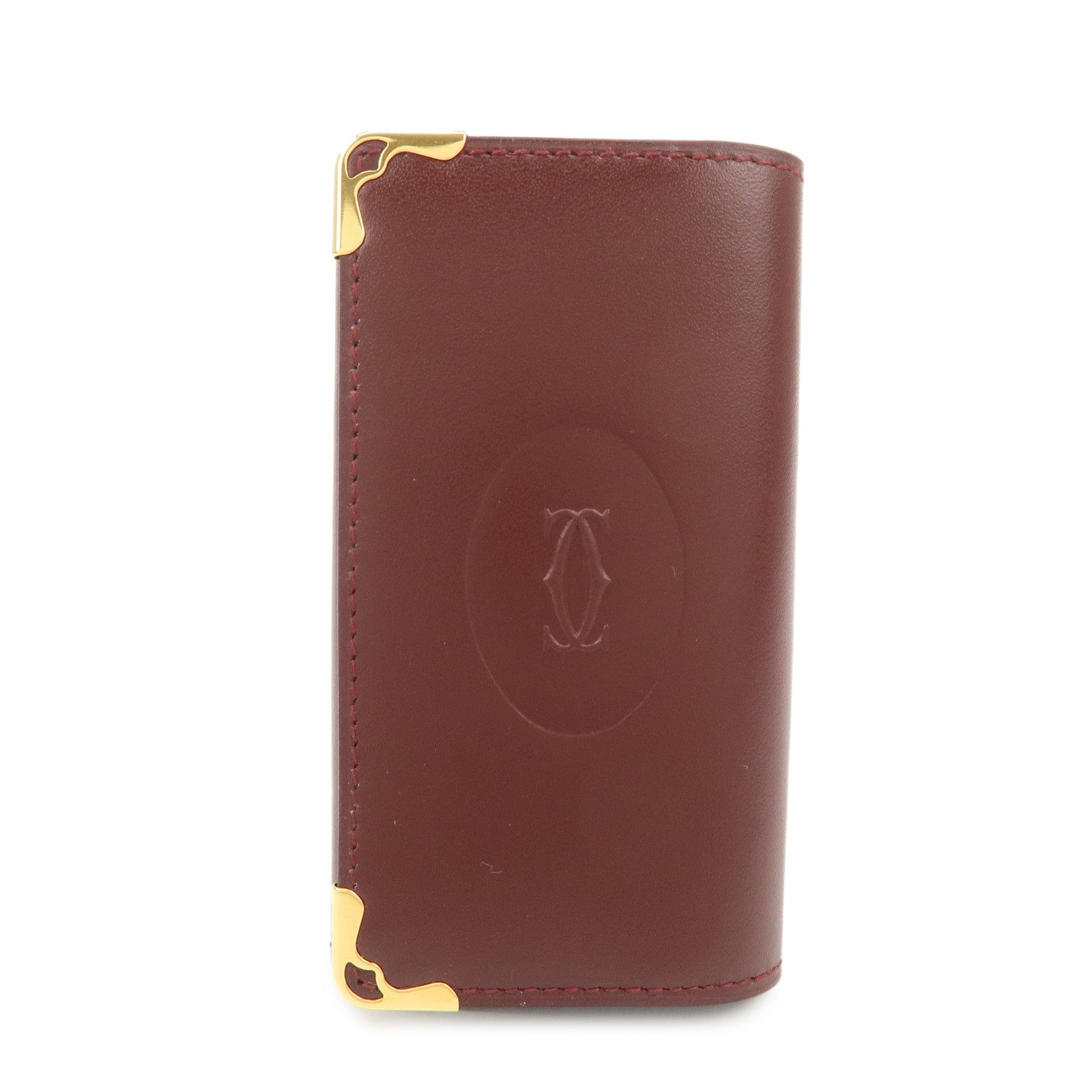 Cartier Must Line Calf Leather 6 Key Case Bordeaux