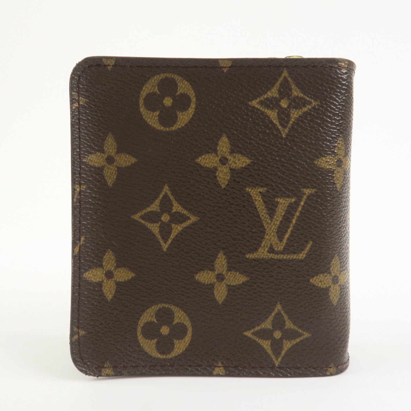 Louis Vuitton Monogram Compact Zippy Wallet Brown M61667