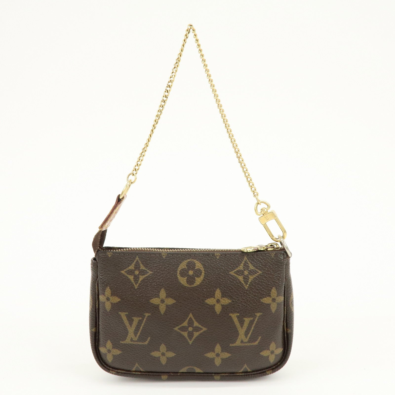 Louis Vuitton Monogram Mini Pochette Accessoires Hand Bag M58009