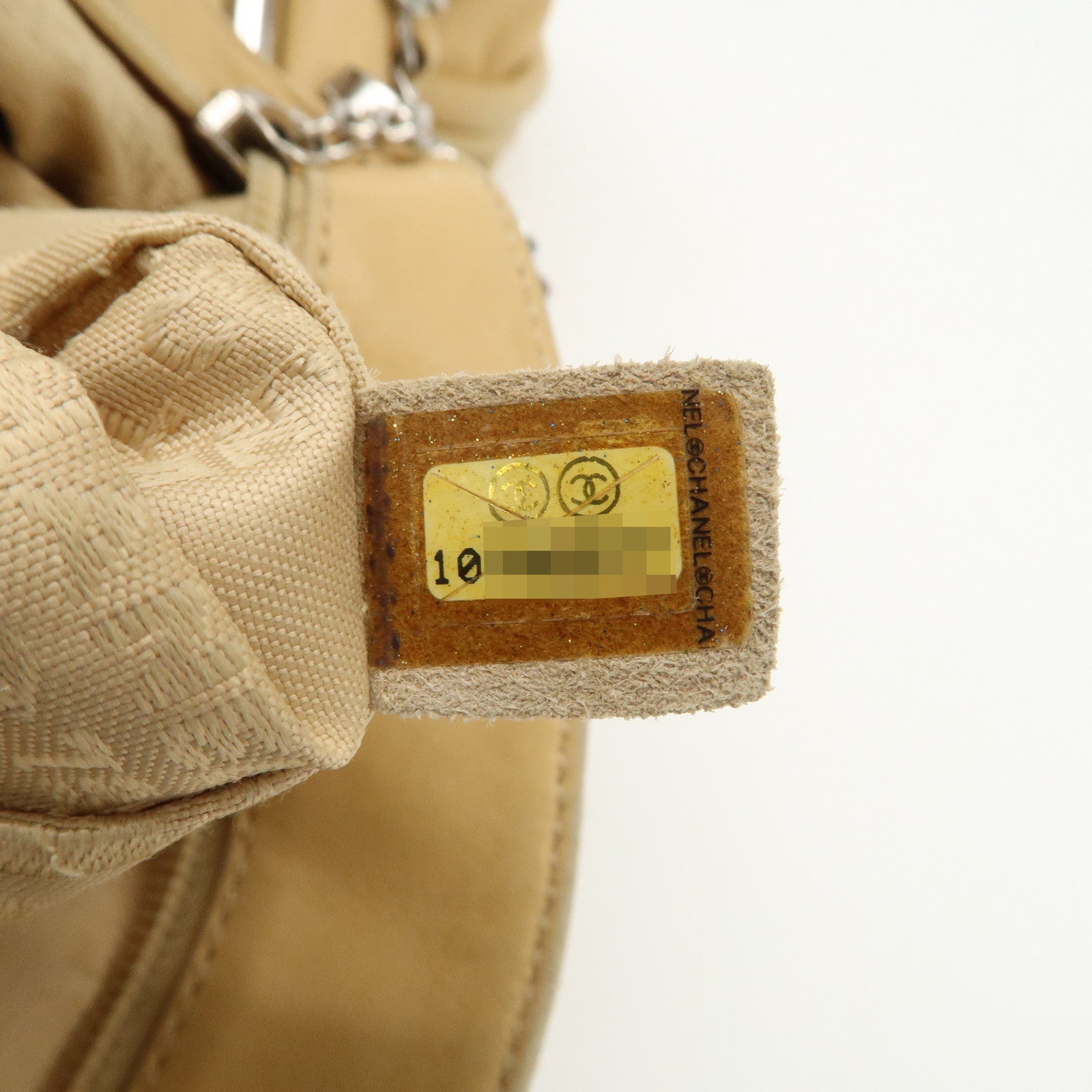 CHANEL Matelasse Lamb Skin Chain Shoulder Bag Beige A29285 Used