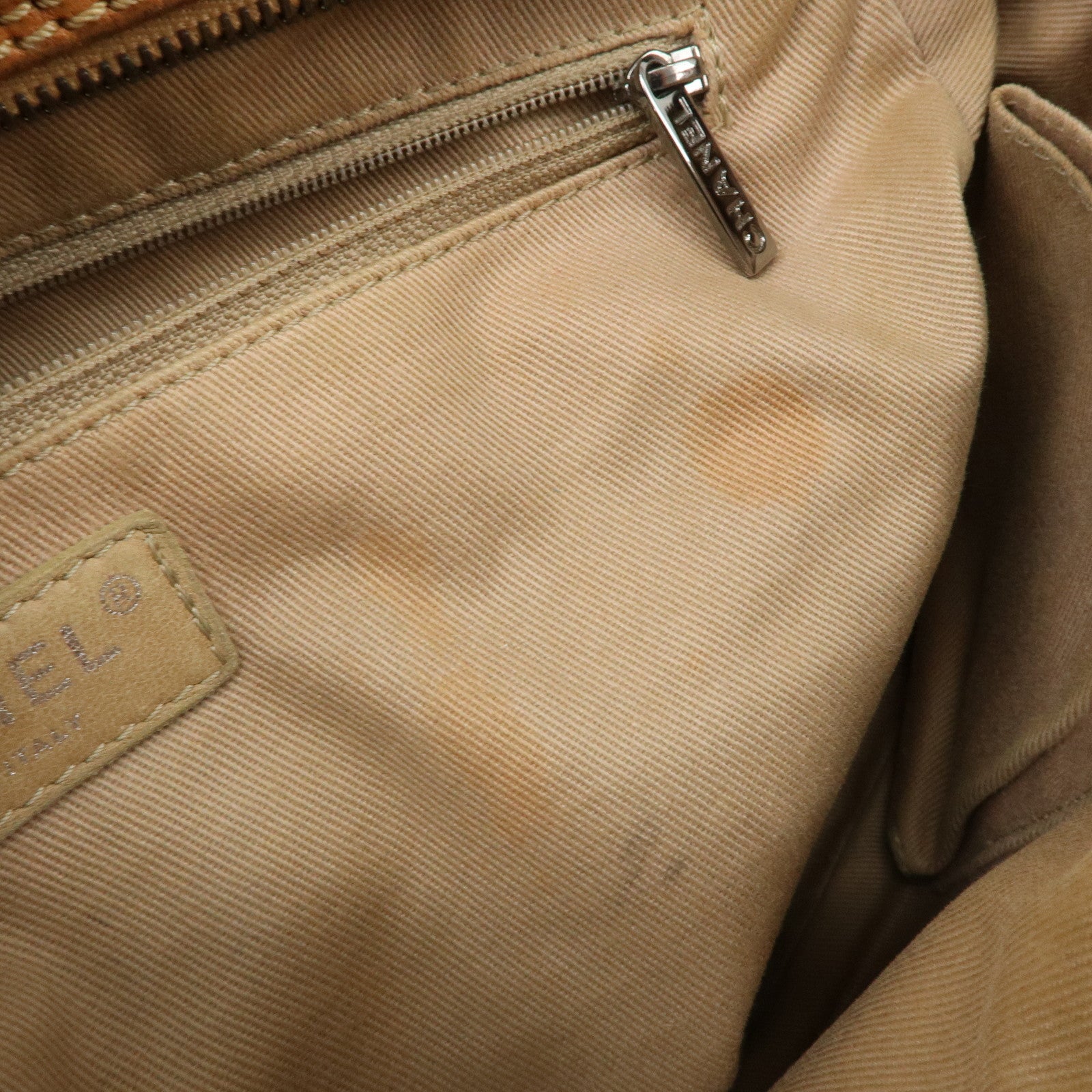 CHANEL COCO Mark Calf Leather Chain Shoulder Bag Hand Bag Brown