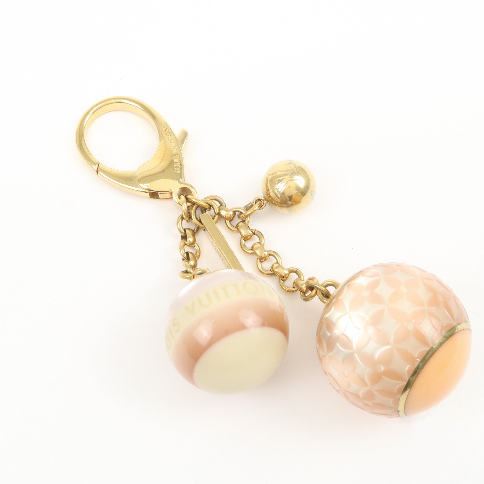 Louis Vuitton Bijou Sac Mini Lin Metal Bag Charm Key Charm M65643