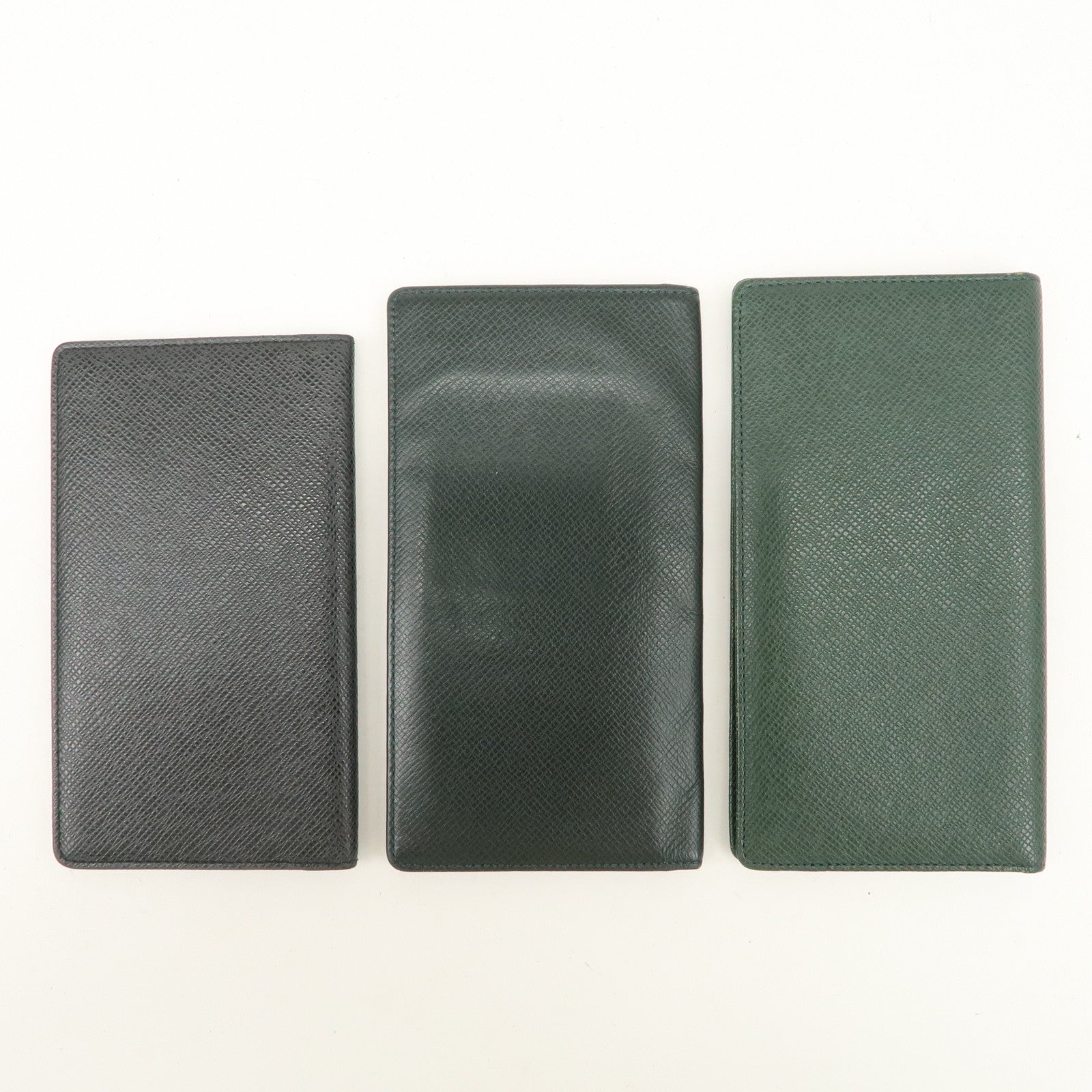 Louis Vuitton Taiga Set of 3 Long Wallet Ardoise R20425/M30394 Used