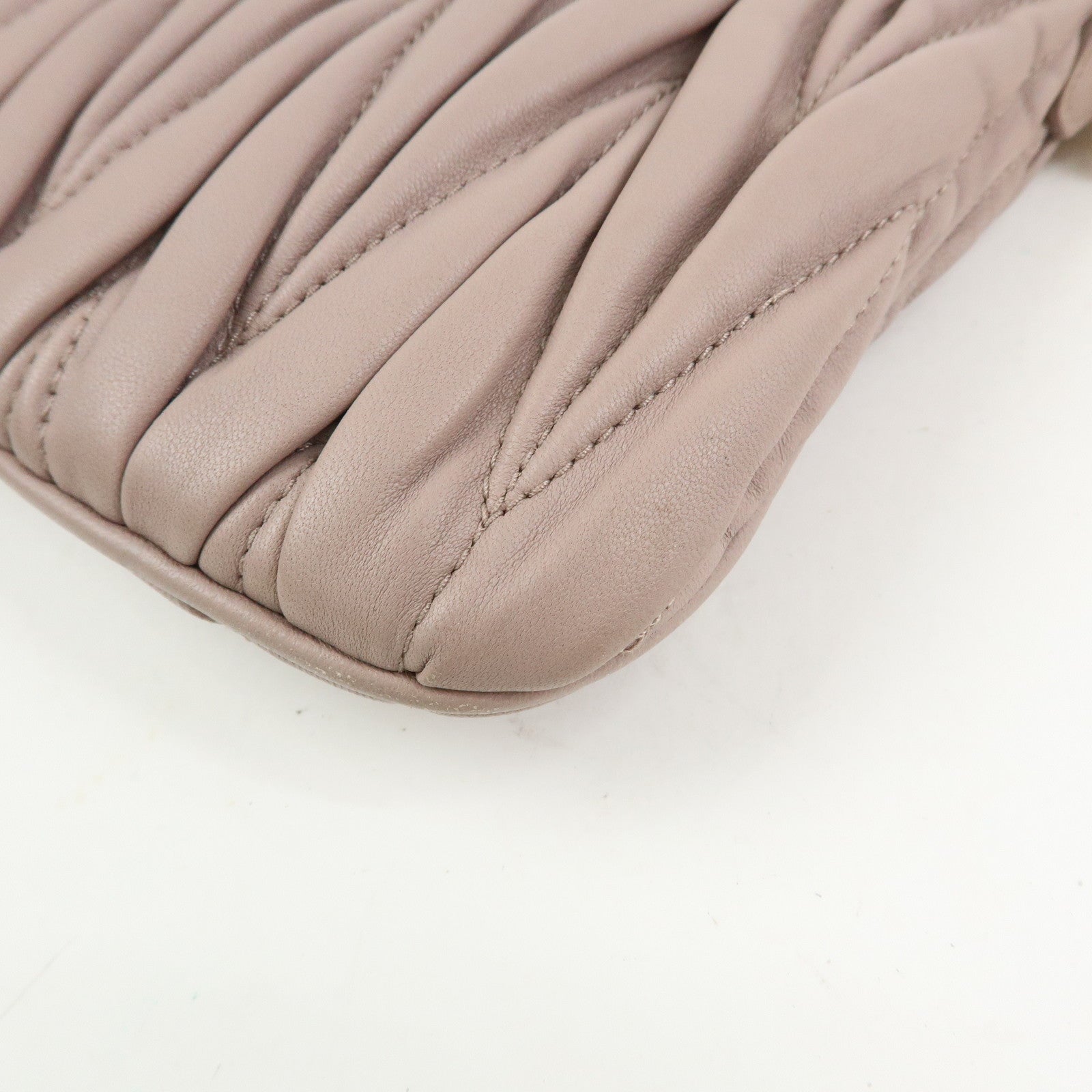 MIU MIU Matelasse Nappa Leather 2Way Bag Hand Shoulder Bag 5N1572