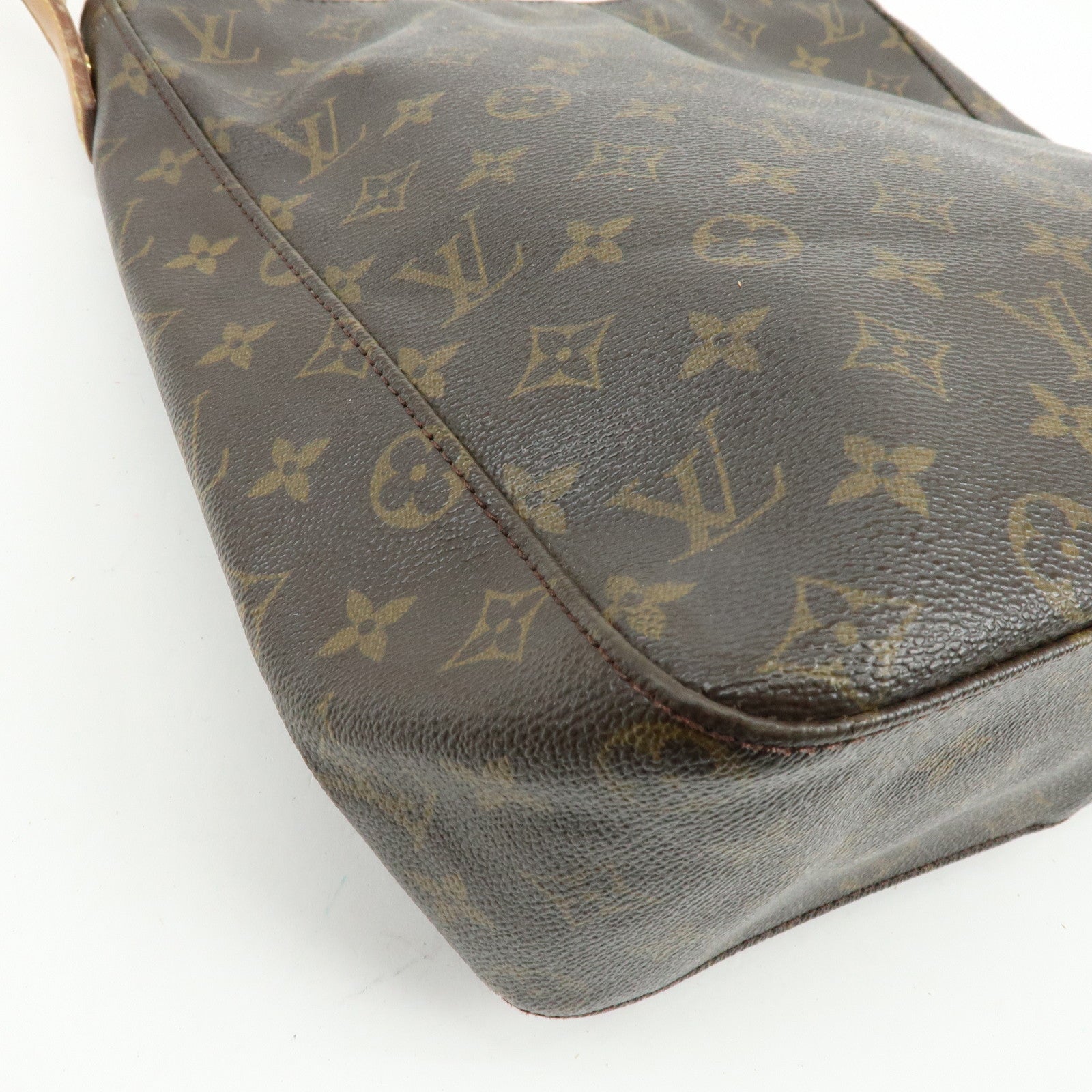 Louis Vuitton Monogram Looping GM Shoulder Bag Brown M51145