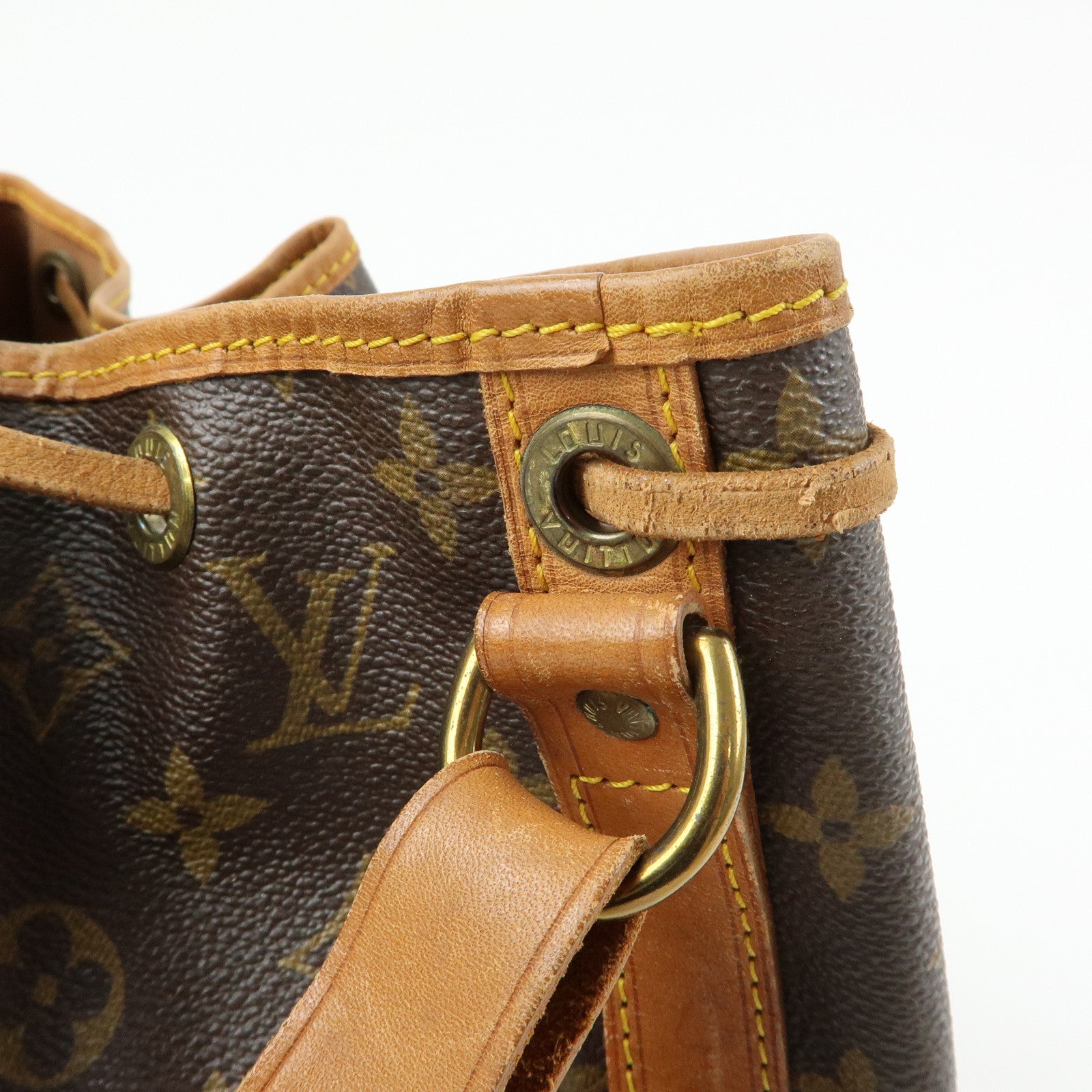 Louis Vuitton Monogram Petit Noe Shoulder Bag Brown M42226