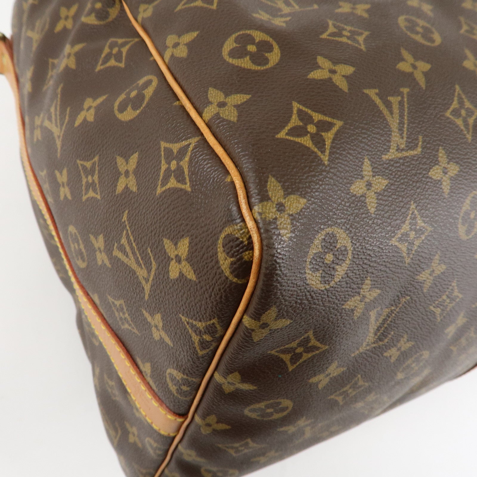Louis Vuitton Monogram Keep All Bandouliere 60 Bag Brown M41412 Used