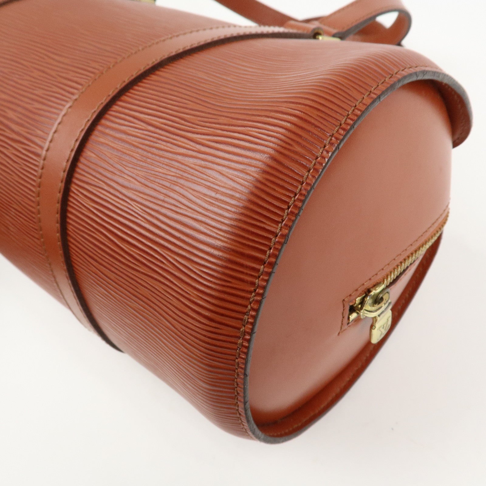 Louis Vuitton Epi Leather Soufflot Hand Bag Kenya Brown M52223