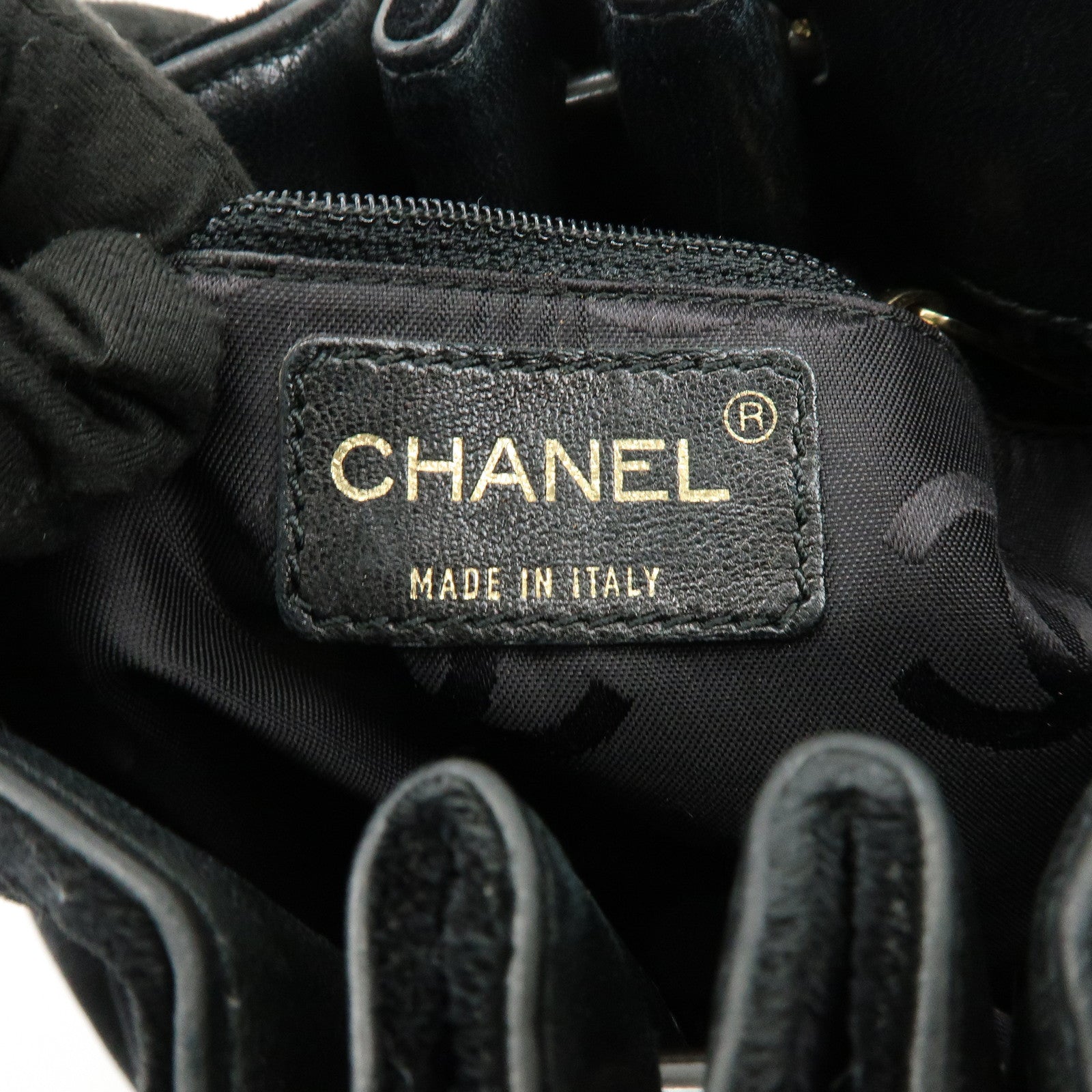 CHANEL Matelasse Circle Handle COCO Mark Velvet Lambskin Hand Bag