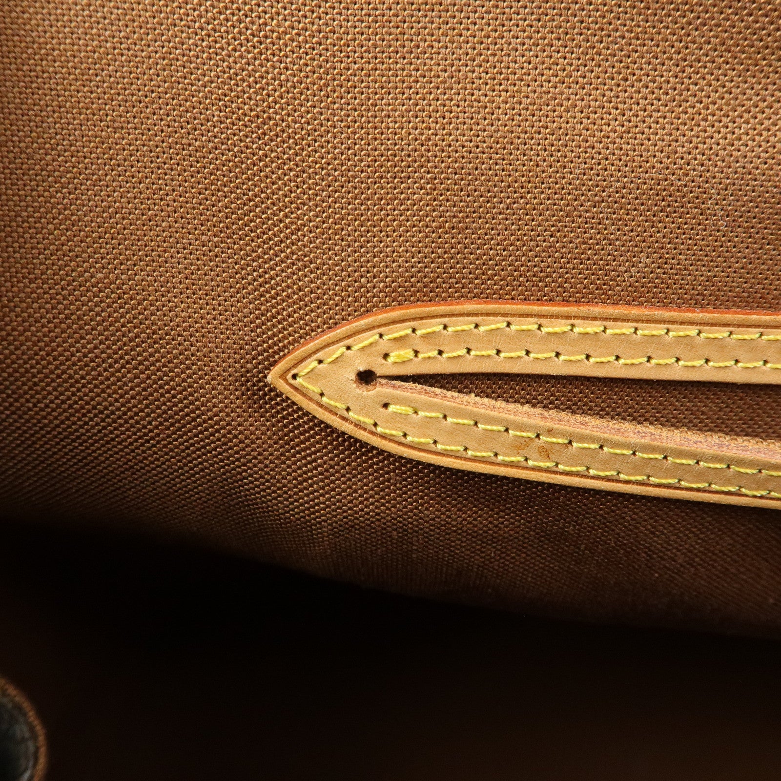 Louis Vuitton Monogram Canvas Leather Alma Hand Bag Brown M51130