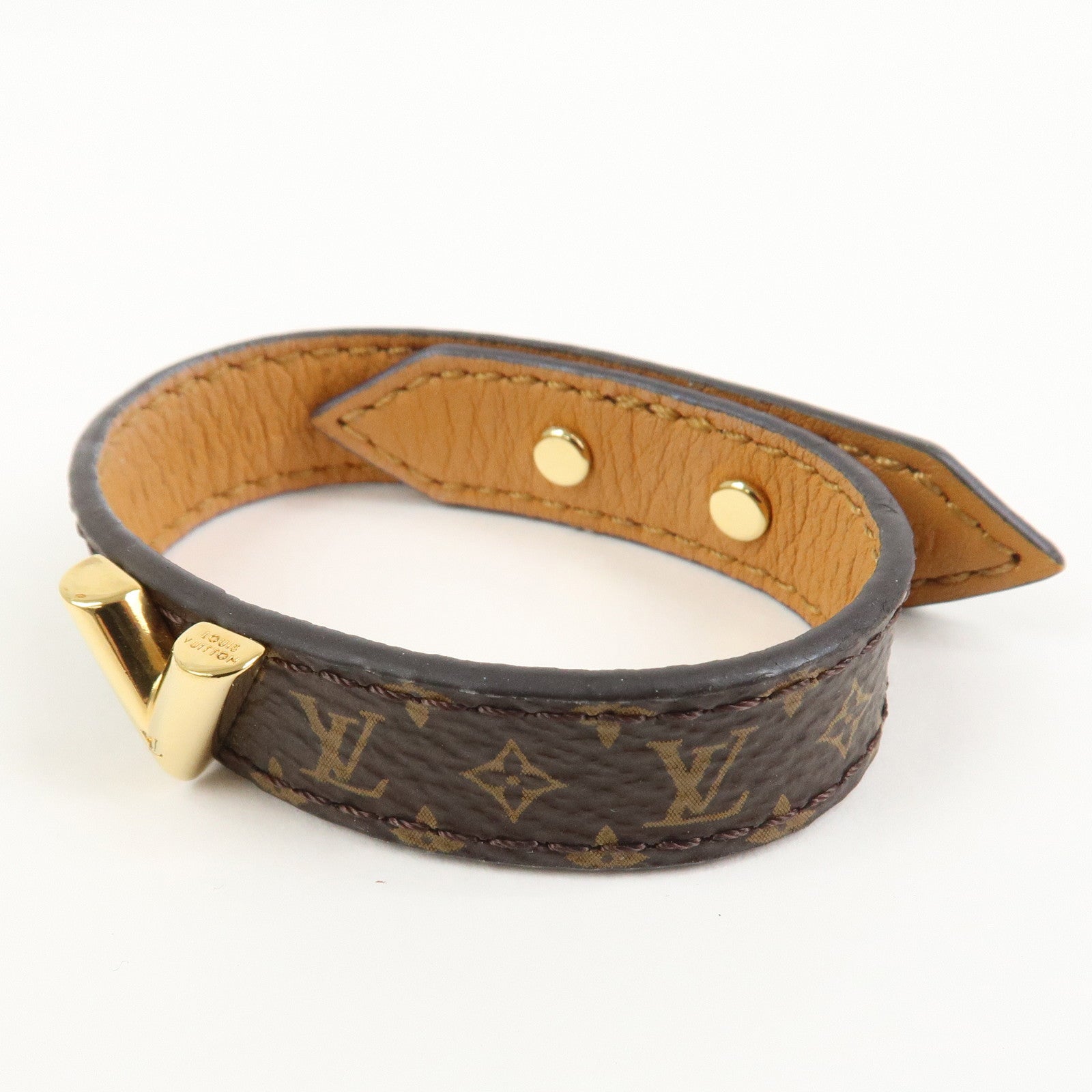 Louis Vuitton Monogram Essential V Bracelet Brown M6042