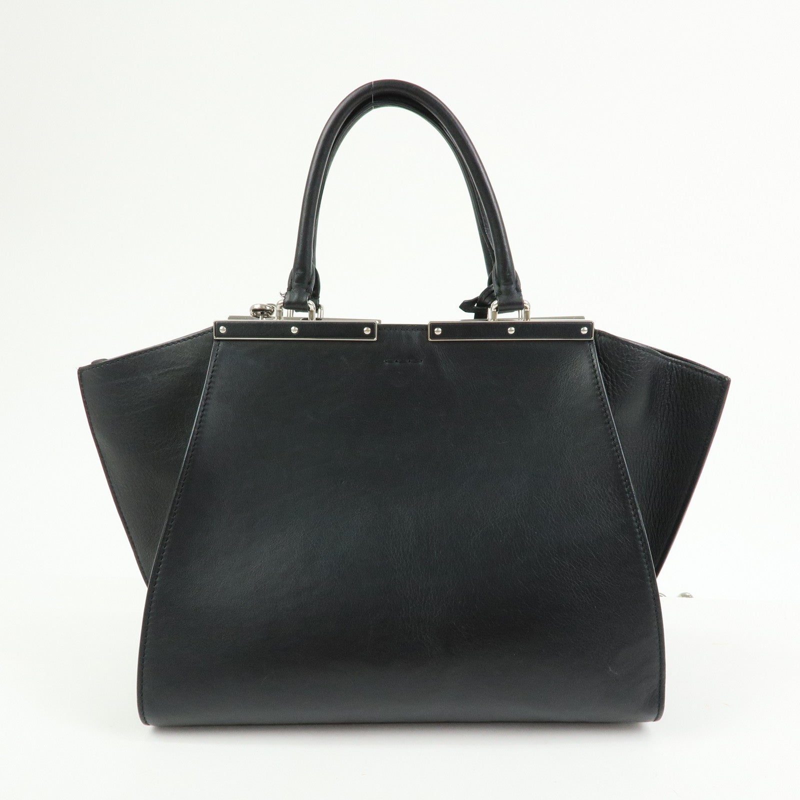 FENDI Trois Jours Leather Pony Hair 2Way Hand Shoulder Bag 8BH279