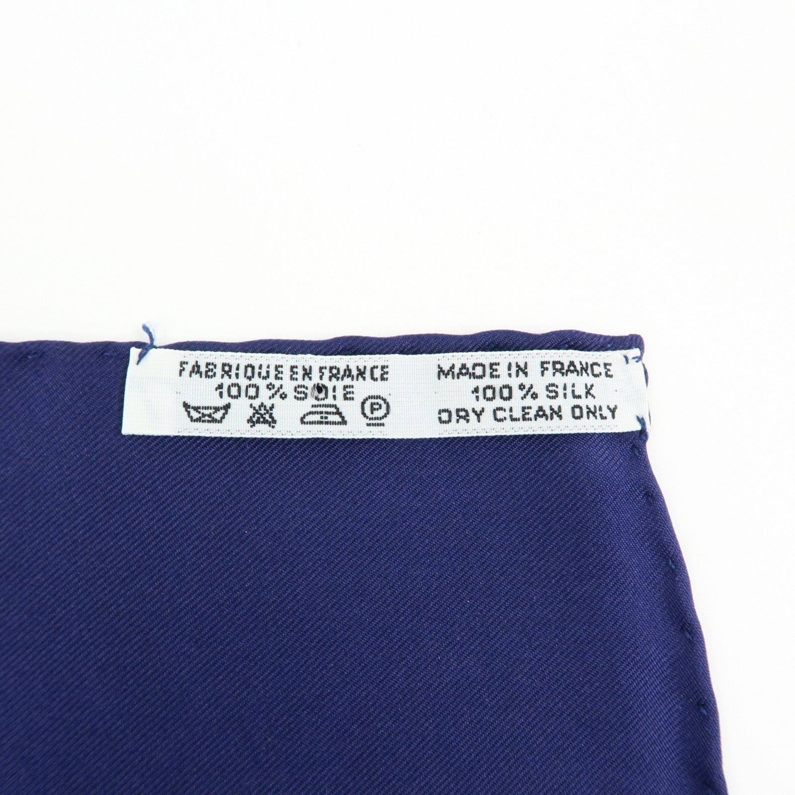 HERMES Carre 90 Silk 100% Scarf VIVE LE VENT Navy Blue Yellow White