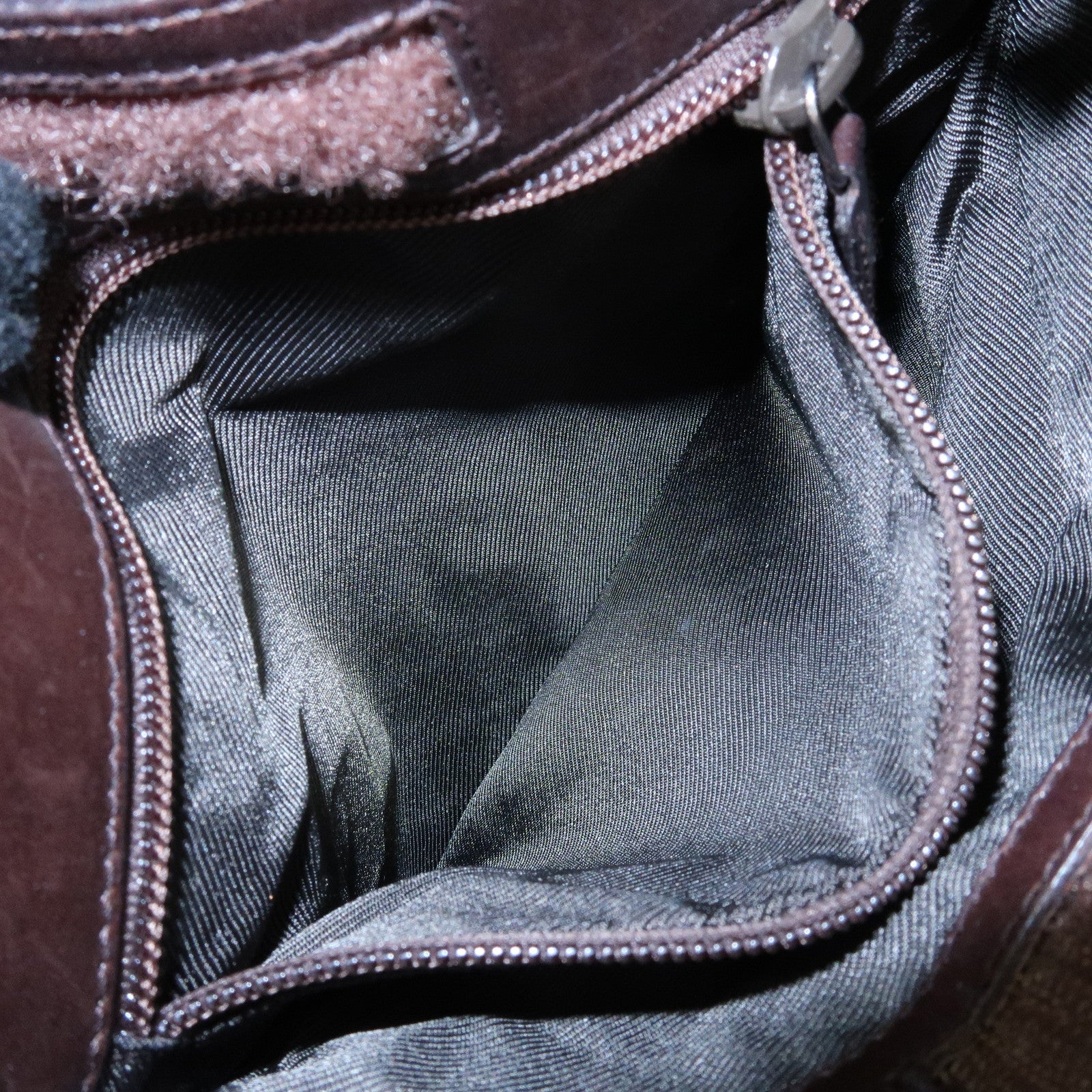 GUCCI GG Denim Leather Shoulder Bag Crossbody Bag Brown 27639