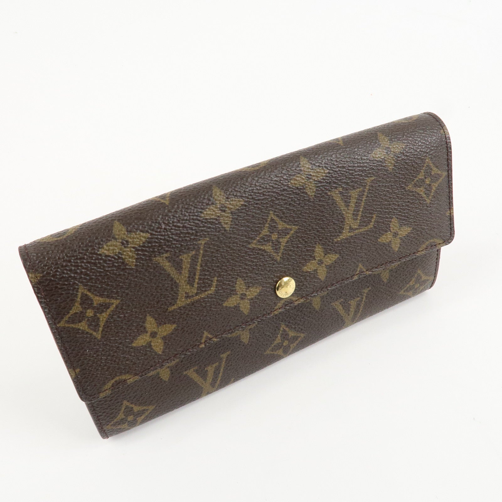Louis Vuitton Monogram Pochette Porte Monnaie Credit Long Wallet M61725 Used