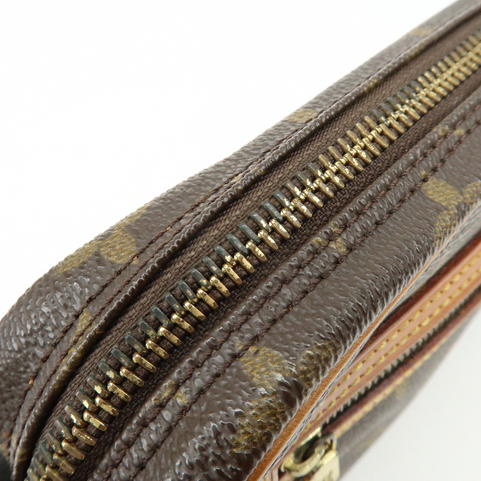 Louis Vuitton Monogram Marly Dragonne GM Clutch Bag Brown M51825