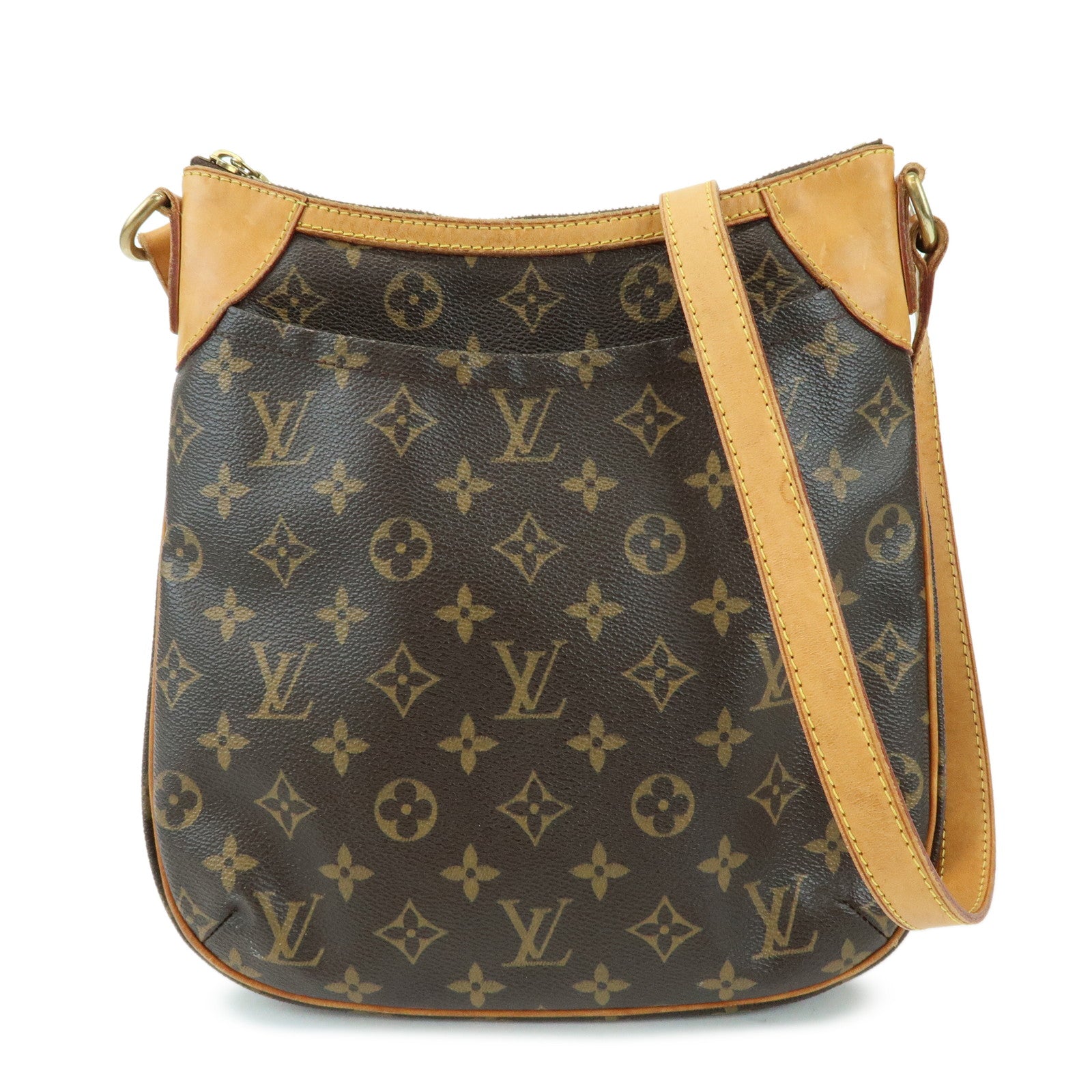 Louis Vuitton Monogram Odeon PM Canvas Shoulder Bag Brown M56390
