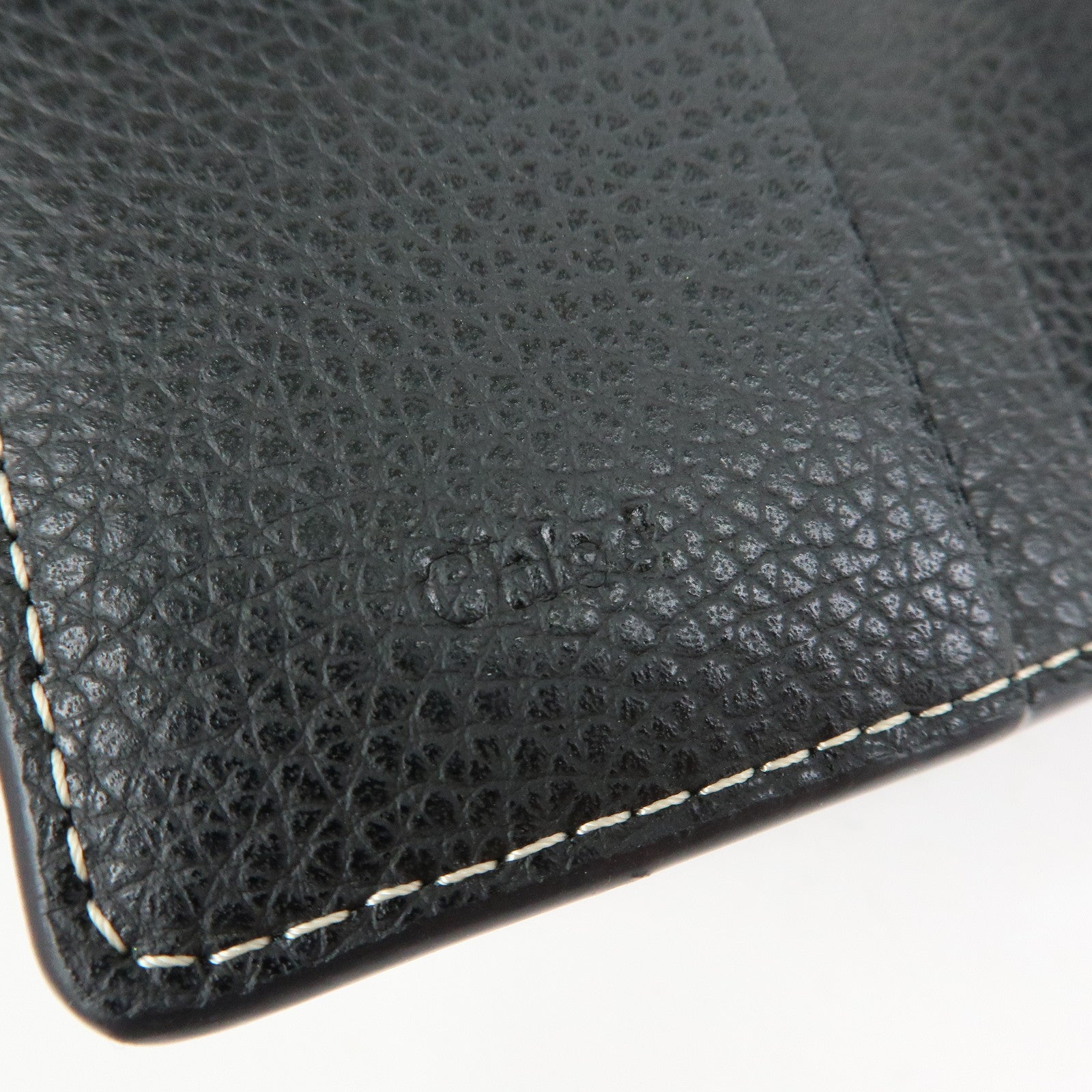 Chloe Darryl Leather Tri-fold Compact Wallet Black