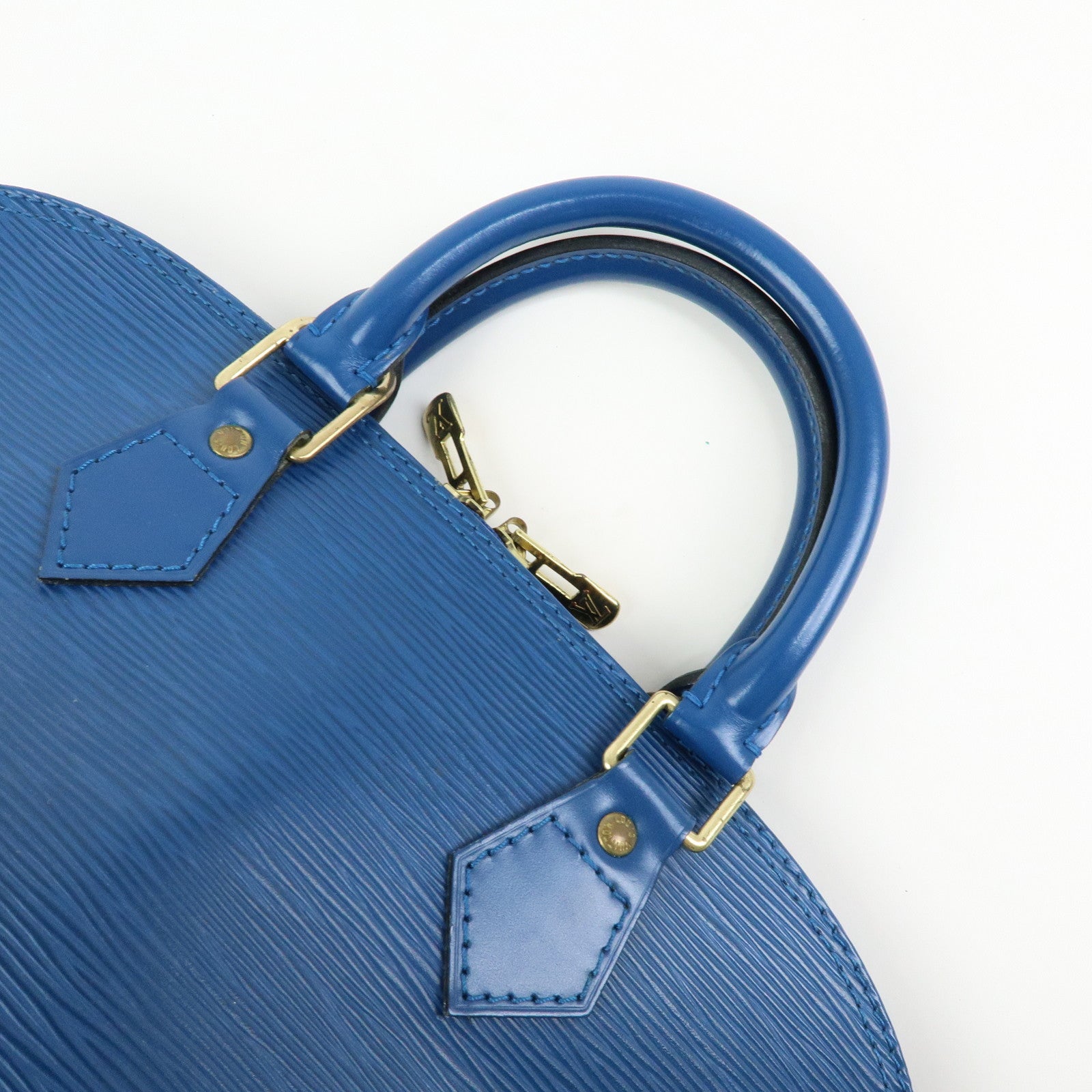 Louis Vuitton Epi Leather Alma Hand Bag Toledo Blue M52145