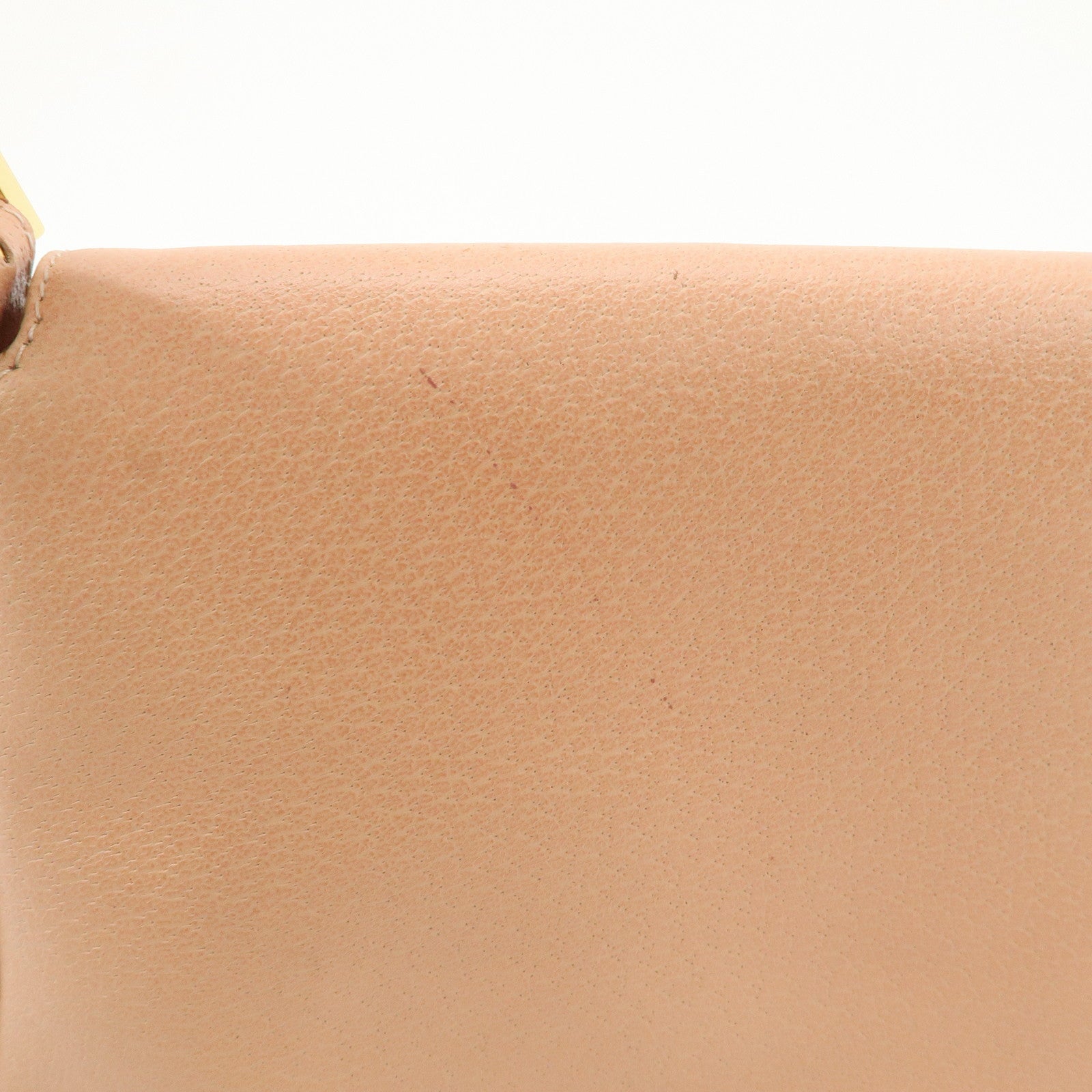 FENDI Mamma Baguette Leather Hand Bag Shoulder Bag Pink 26325