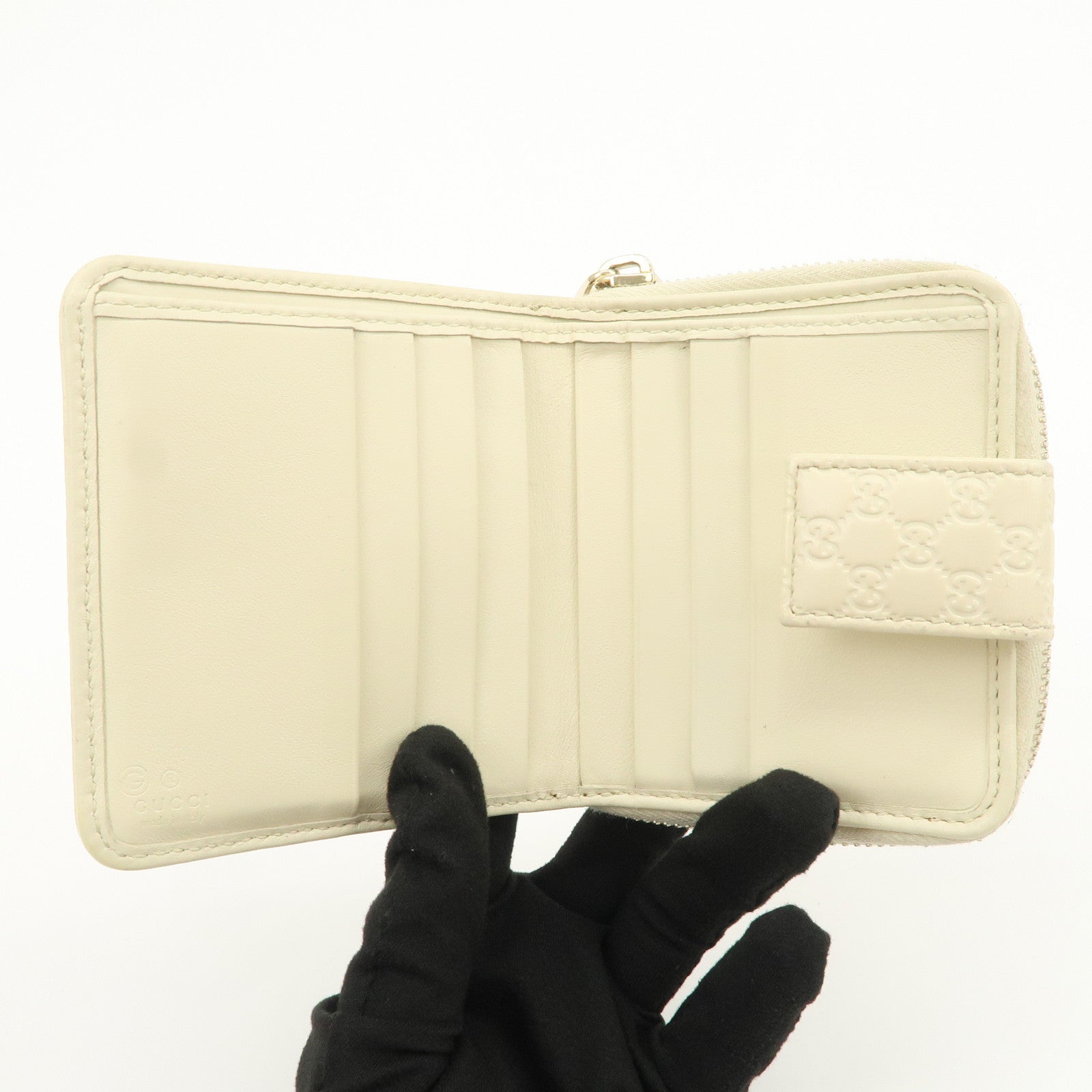 GUCCI Micro Guccissima Signature Bi-Fold Compact Wallet 449395