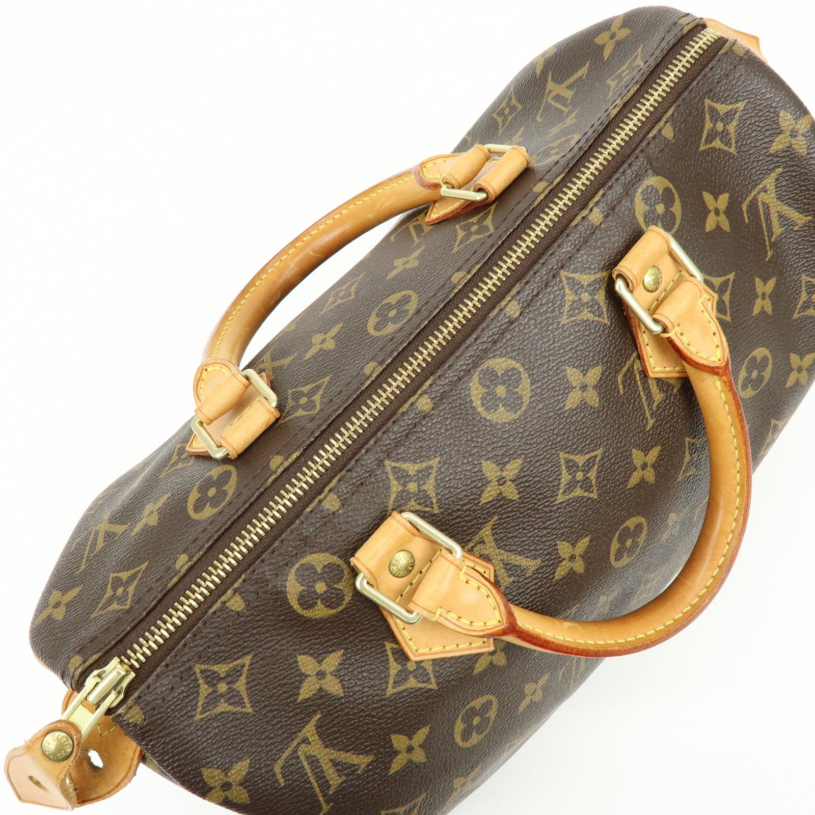 Louis Vuitton Monogram Speedy 30 Boston Bag Hand Bag Brown M41526