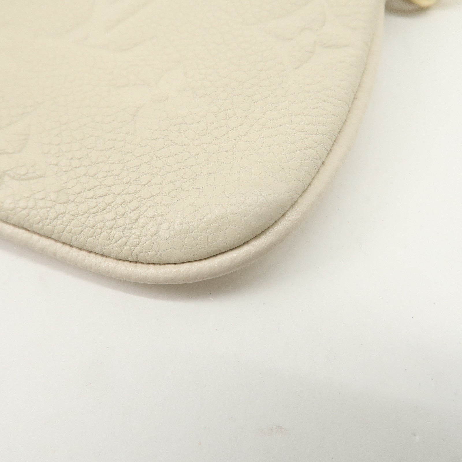 Louis Vuitton Monogram Empreinte Citadines Pouch Hand Bag Neige