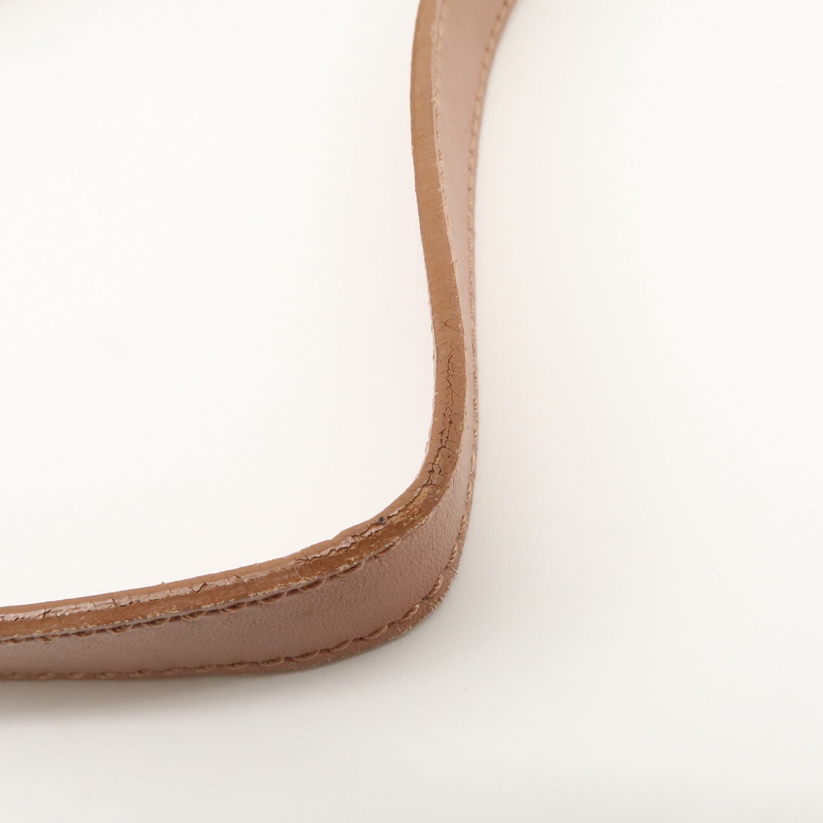 FENDI Mamma Baguette Zucchino Canvas Leather Pink Beige 8BR003 Used