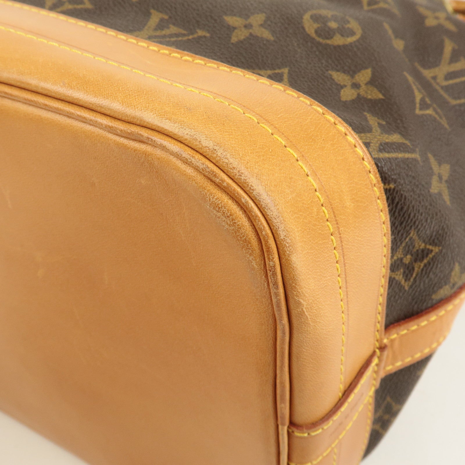 Louis Vuitton Monogram Noe Shoulder Bag Hand Bag Brown M42224 Used