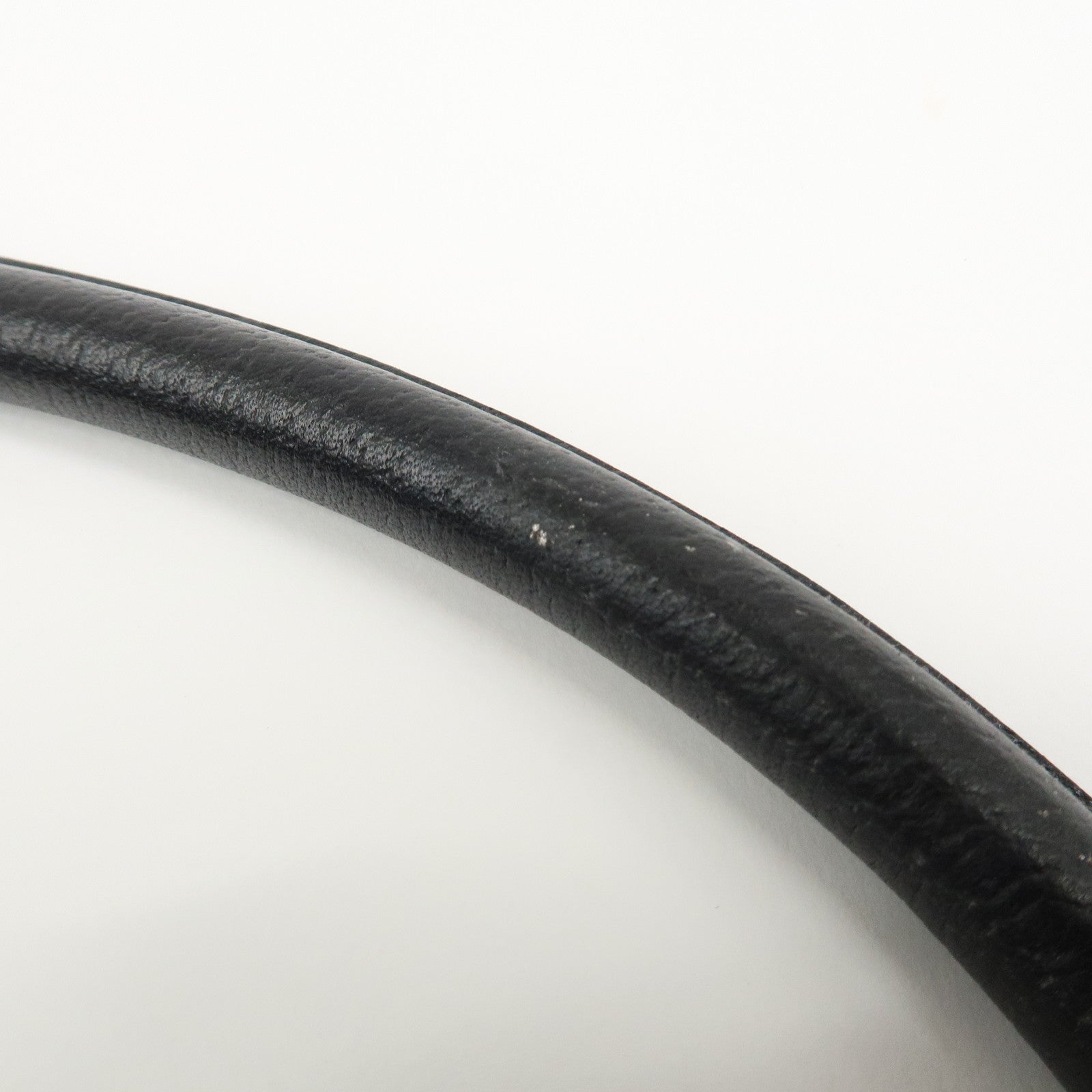 GUCCI Abbey GG Canvas Leather Shoulder Bag Black 130738