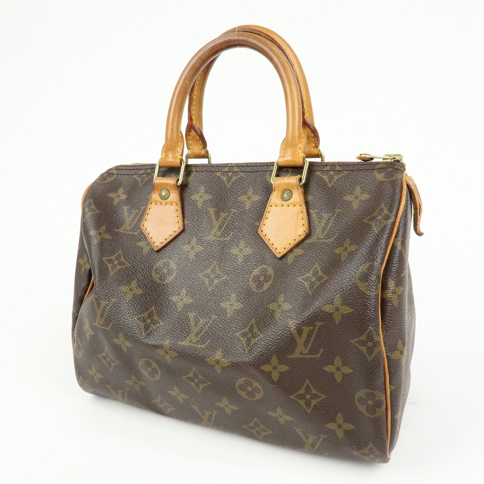 Louis Vuitton Monogram Speedy 25 Boston Bag Hand Bag Brown M41528