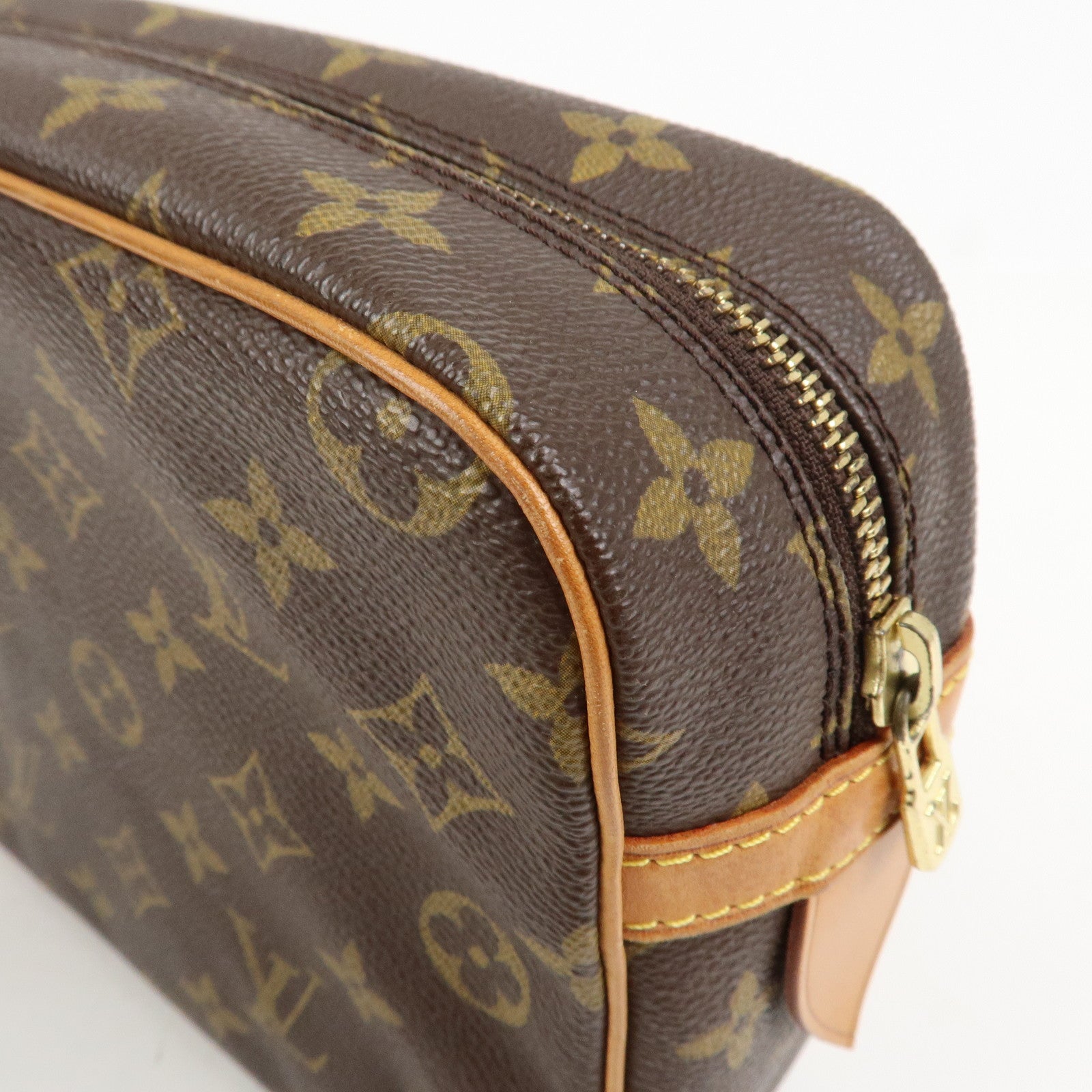 Louis Vuitton Monogram Compiegne 28 Pouch Clutch Bag Brown M51845