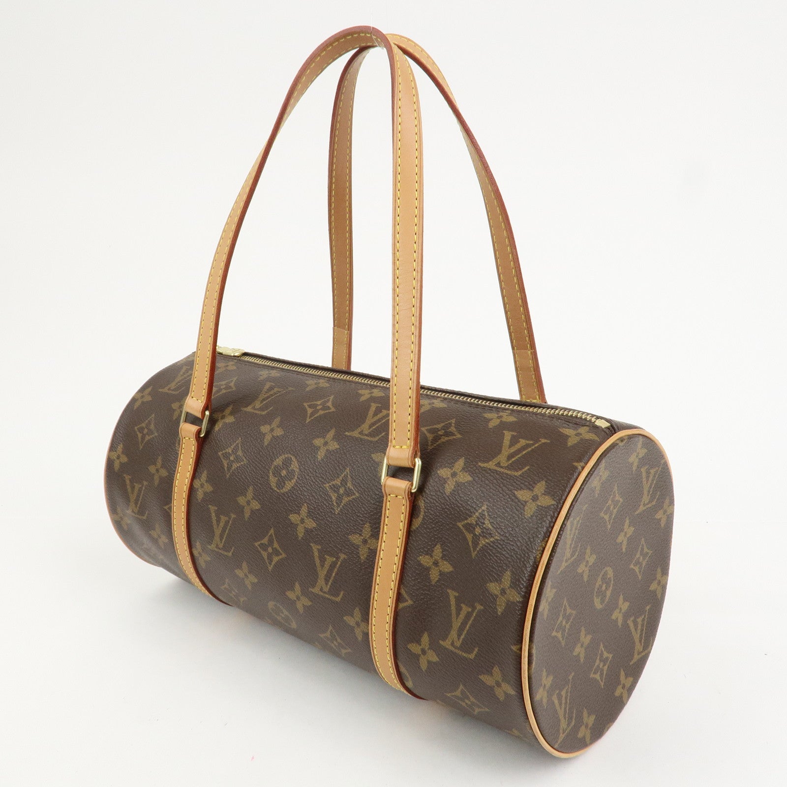 Louis Vuitton Monogram Papillon 30 Hand Bag New Style Brown M51385