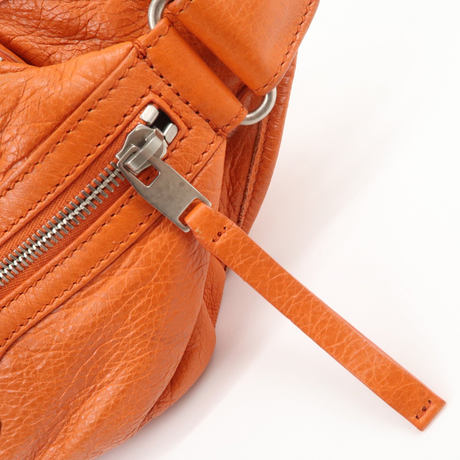 BALENCIAGA Neo Lift Leather Body Bag Crossbody Bag Orange 341628
