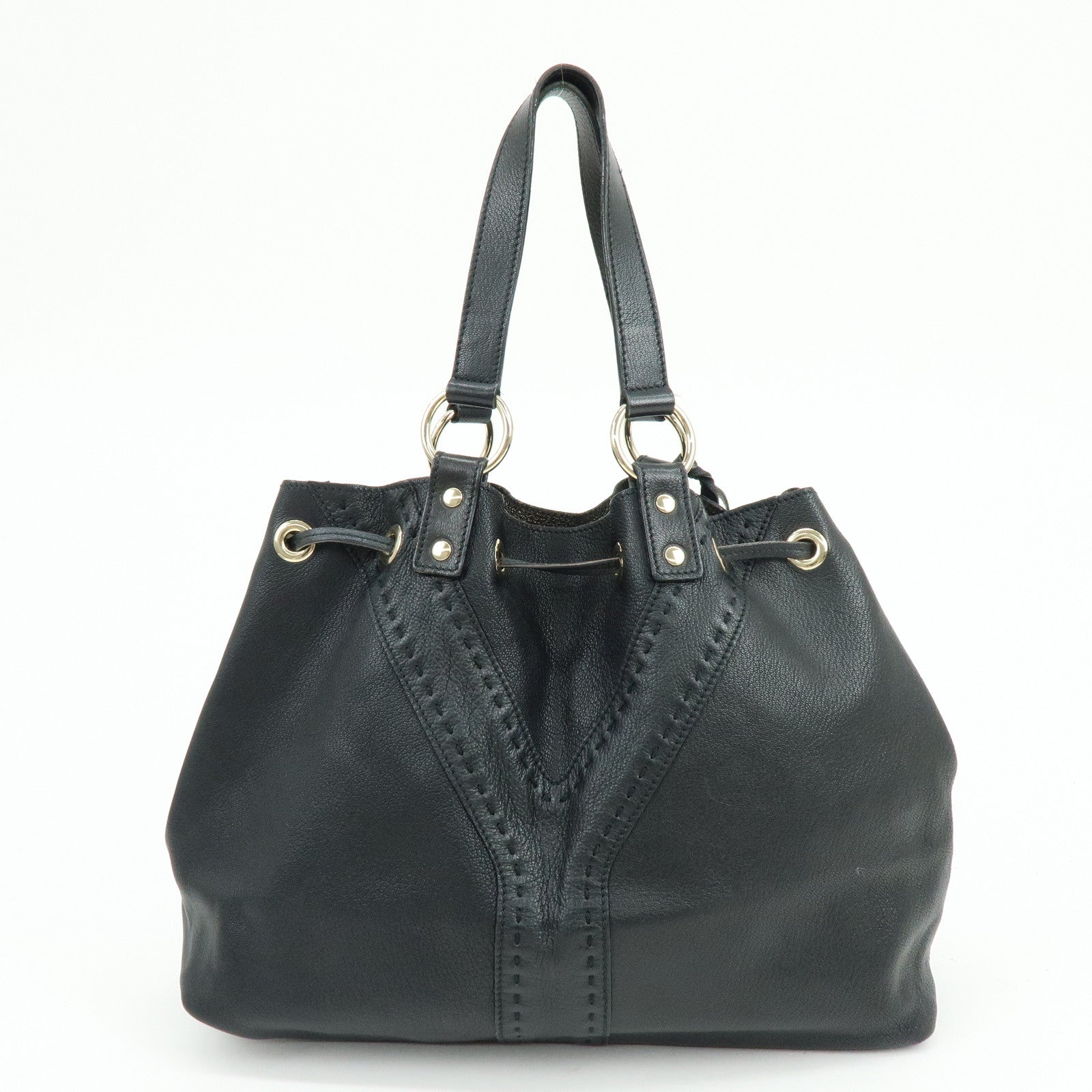 SAINT LAURENT PARIS Y Line Sac Double Reversible Tote Bag 168484