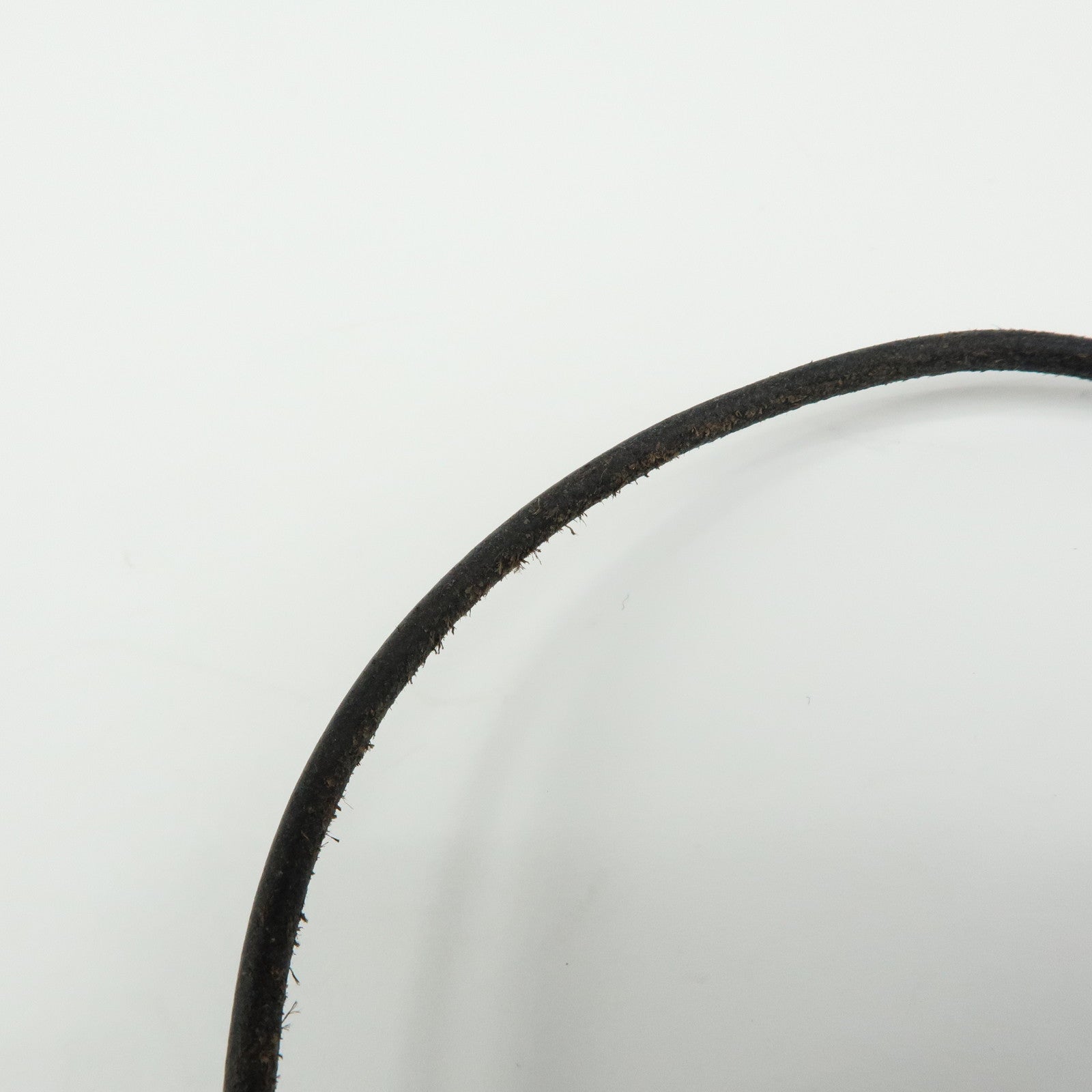 HERMES Metal Leather Vivaldi Fantasy Heart Cadena Necklace Black