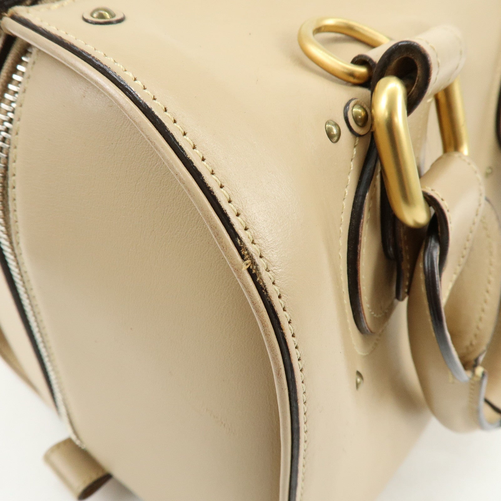 Chloe Paddington Leather 2Way Bag Shoulder Bag Shoulder Bag Beige