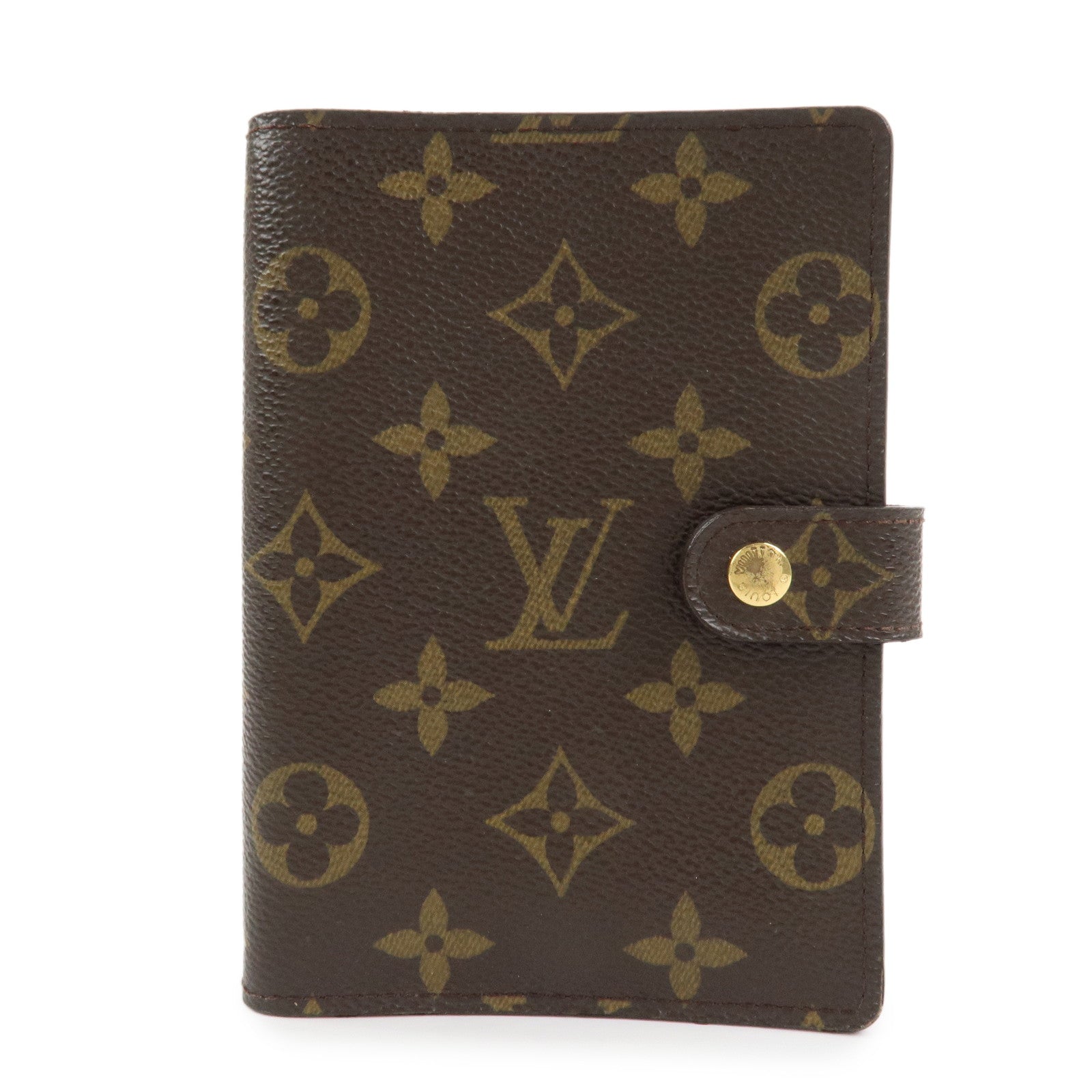 Louis Vuitton Monogram Canvas Agenda PM Planner Cover Brown R20005
