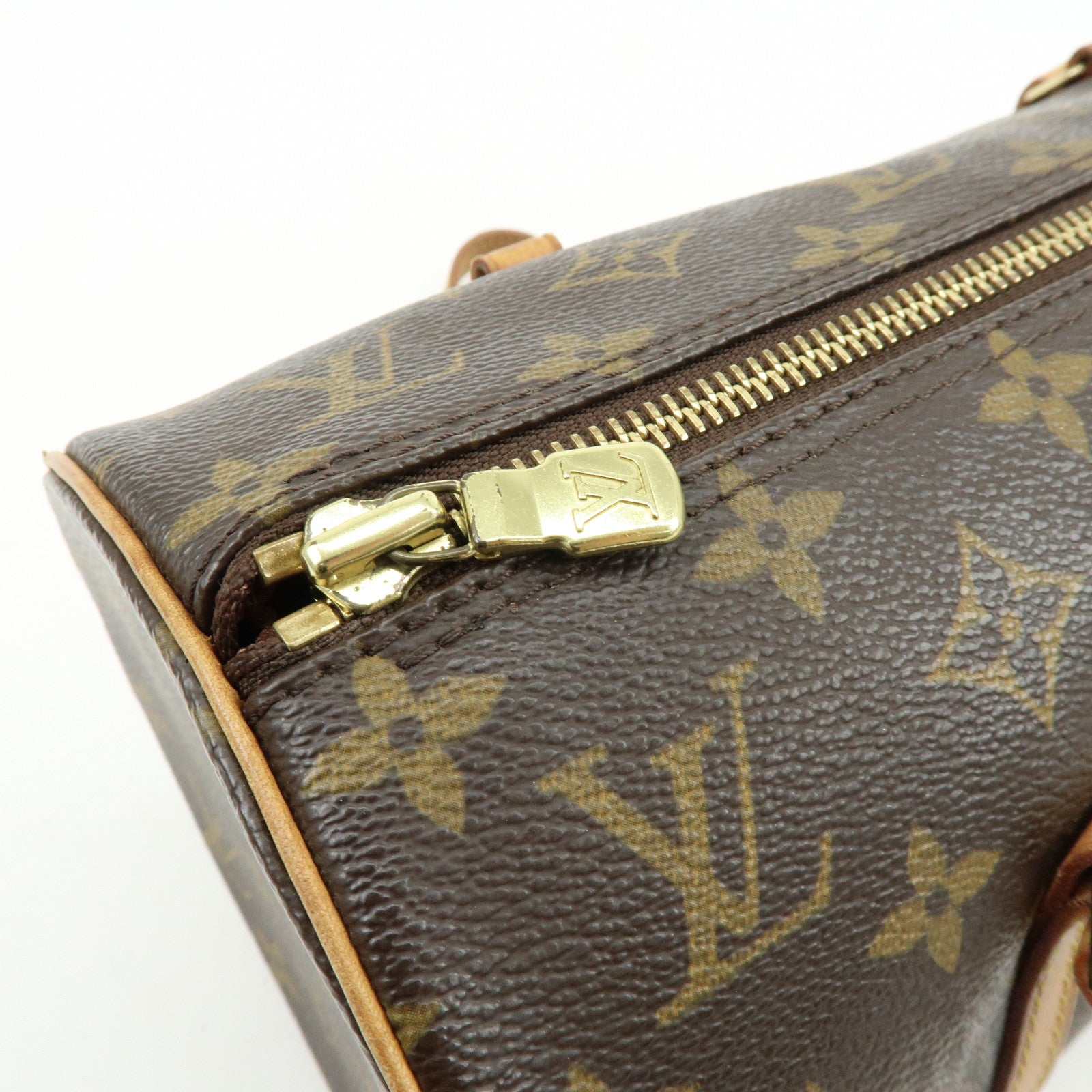 Louis Vuitton Monogram Papillon 30 Hand Bag Brown M51385