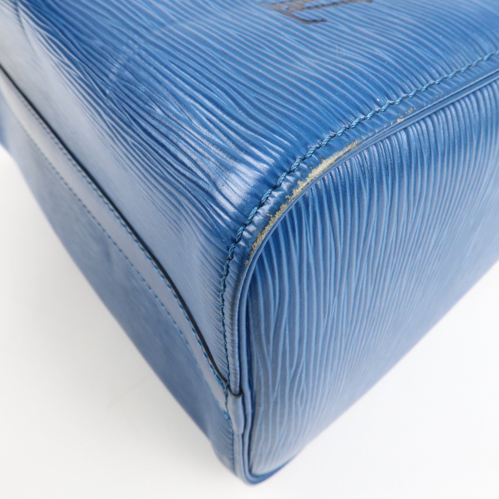 Louis Vuitton Epi Speedy 25 Hand Bag Boston Bag Blue M43015 Used