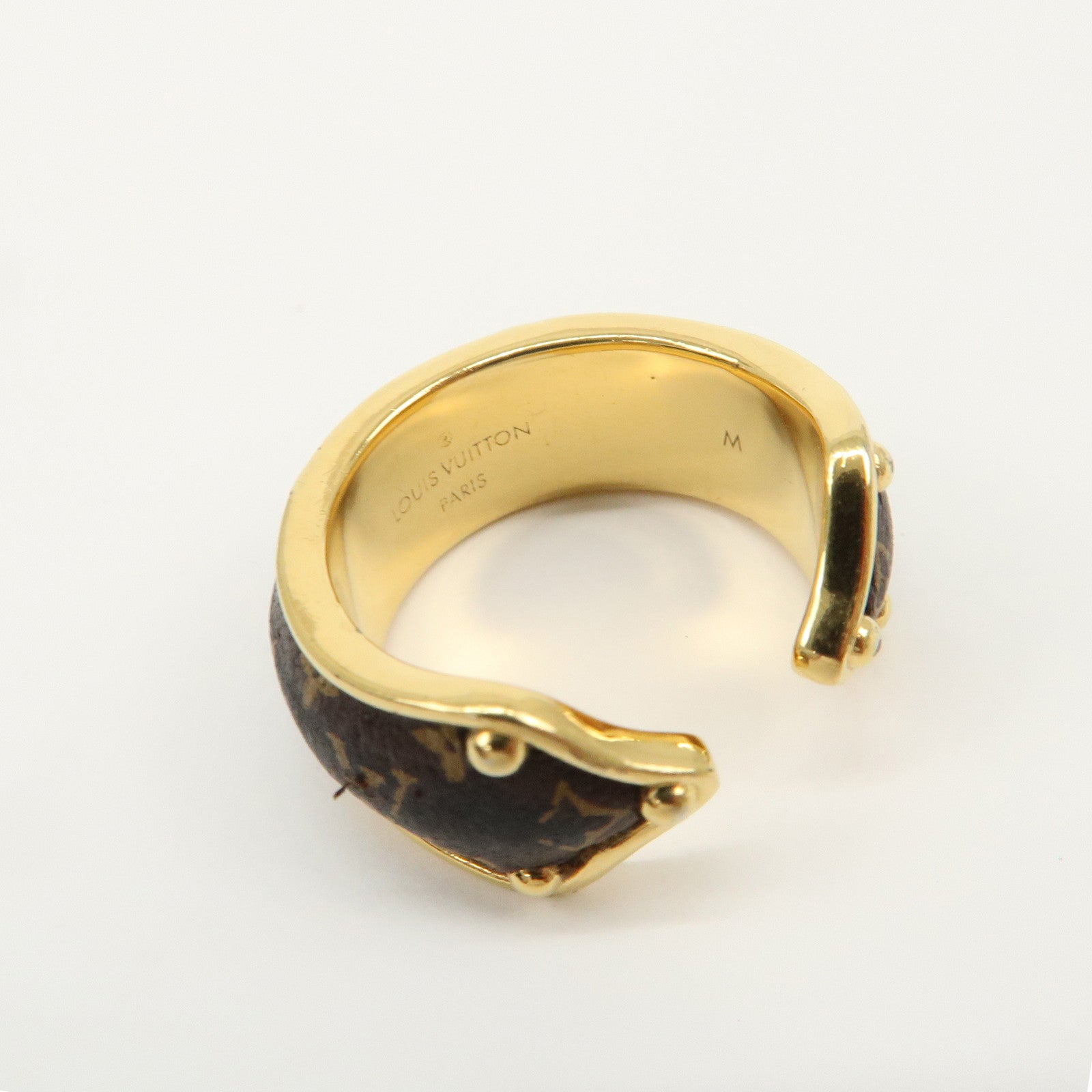 Louis Vuitton Bague Nanogram Sweet Dream Metal Ring M Gold M69607