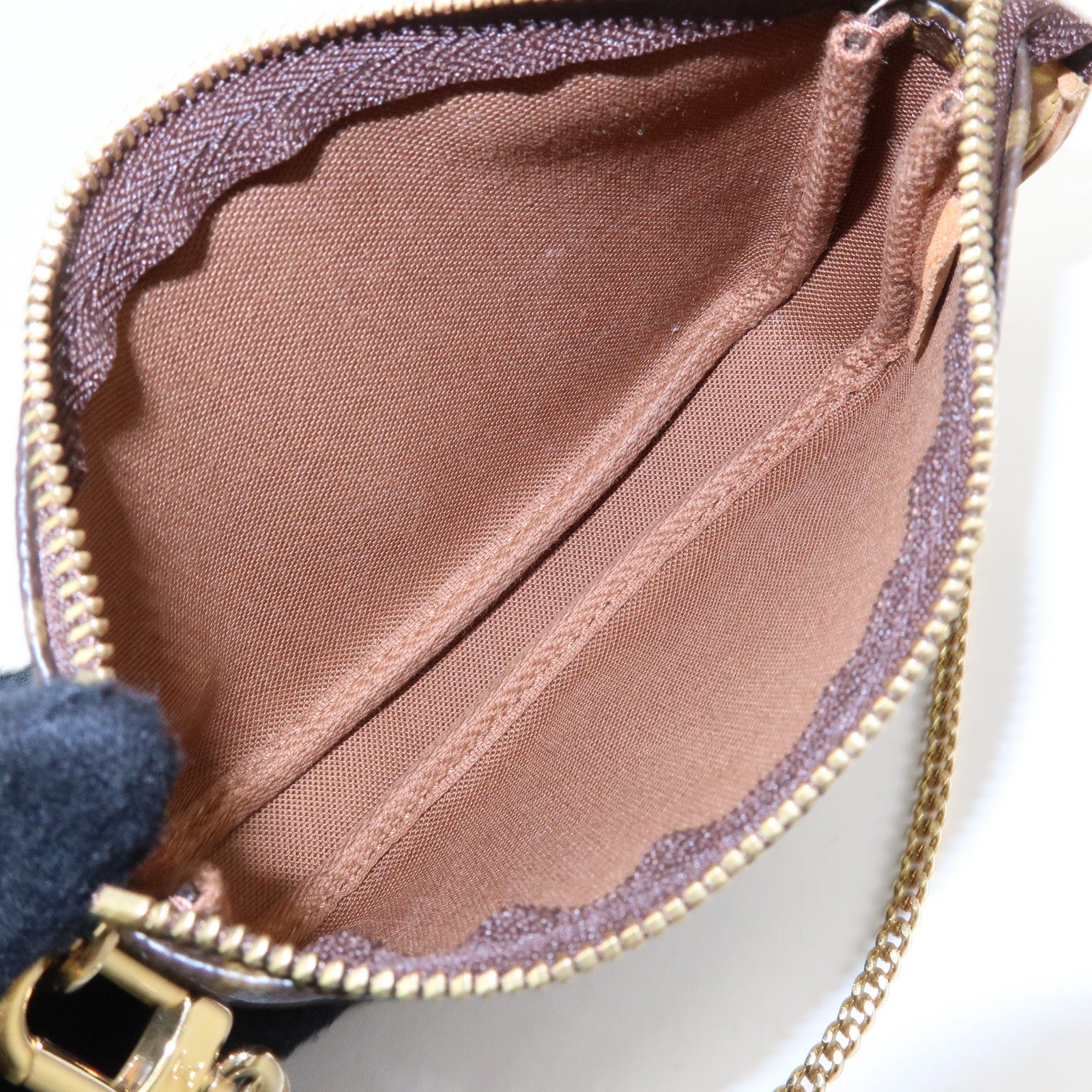 Louis Vuitton Monogram Mini Pochette Accessoires Hand Bag M58009