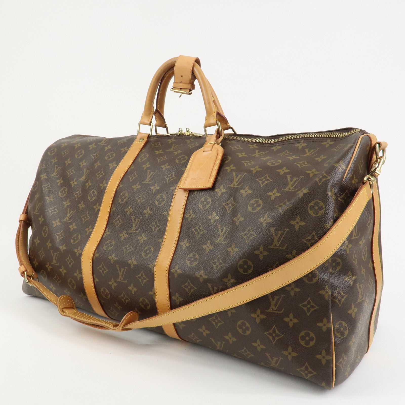 Louis Vuitton Monogram Keep All Bandouliere 60 Boston Bag M41412