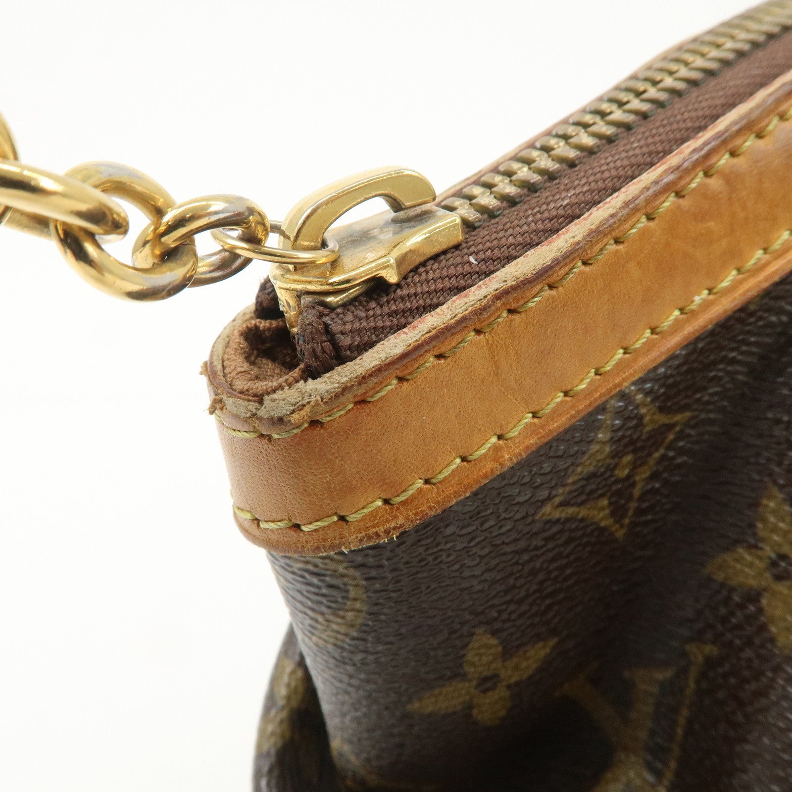 Louis Vuitton Monogram Tivoli PM Hand Bag Brown M40143 Used