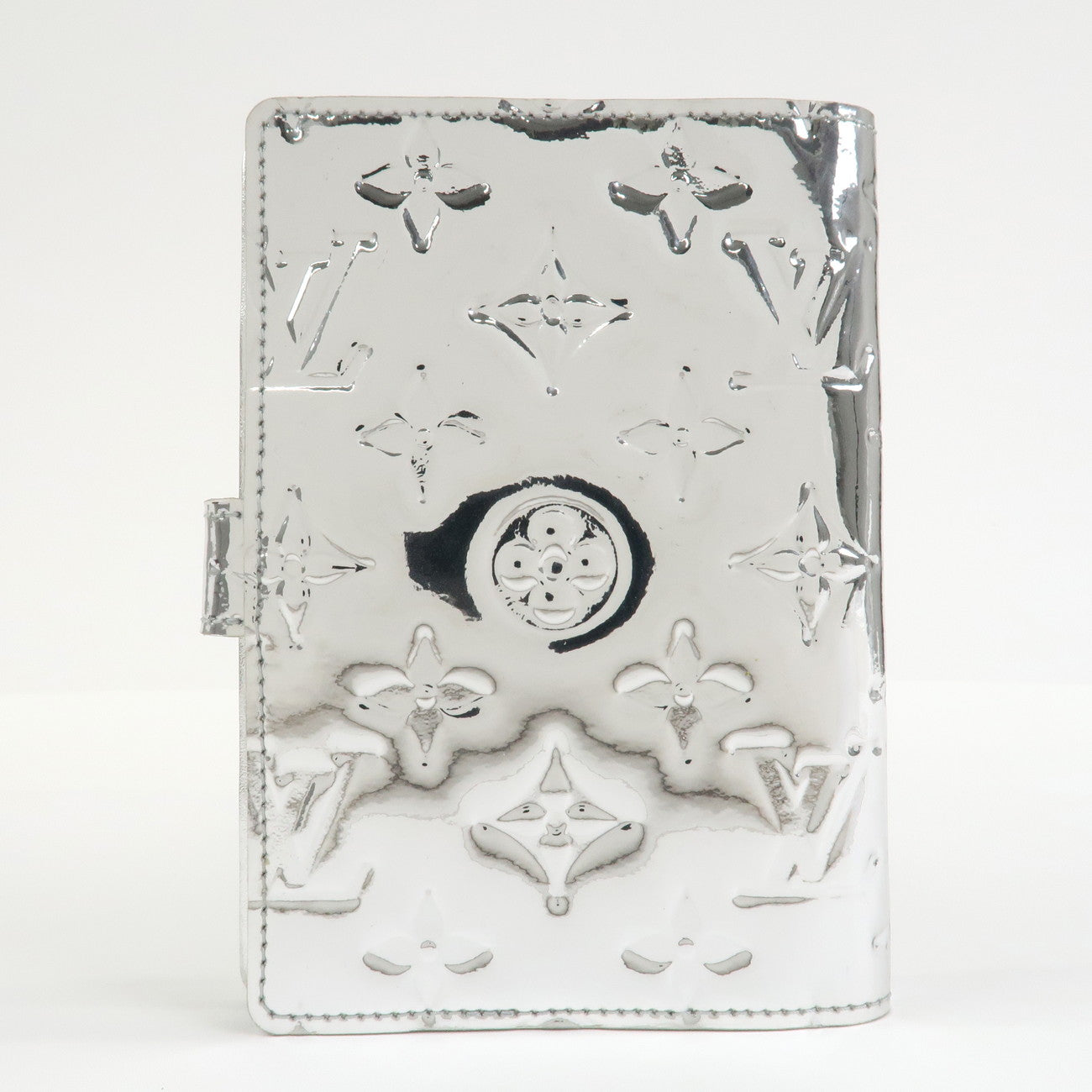 Louis Vuitton Monogram Miroir Agenda PM Planner Cover Argent R20963