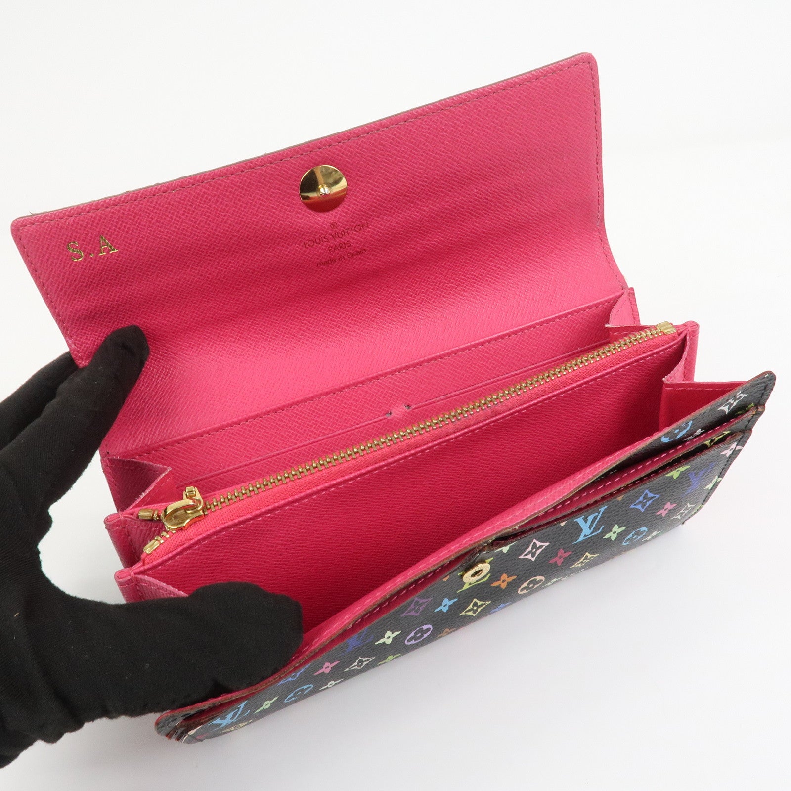 Louis Vuitton Monogram Multicolor Portefeuille Sarah Wallet M93747